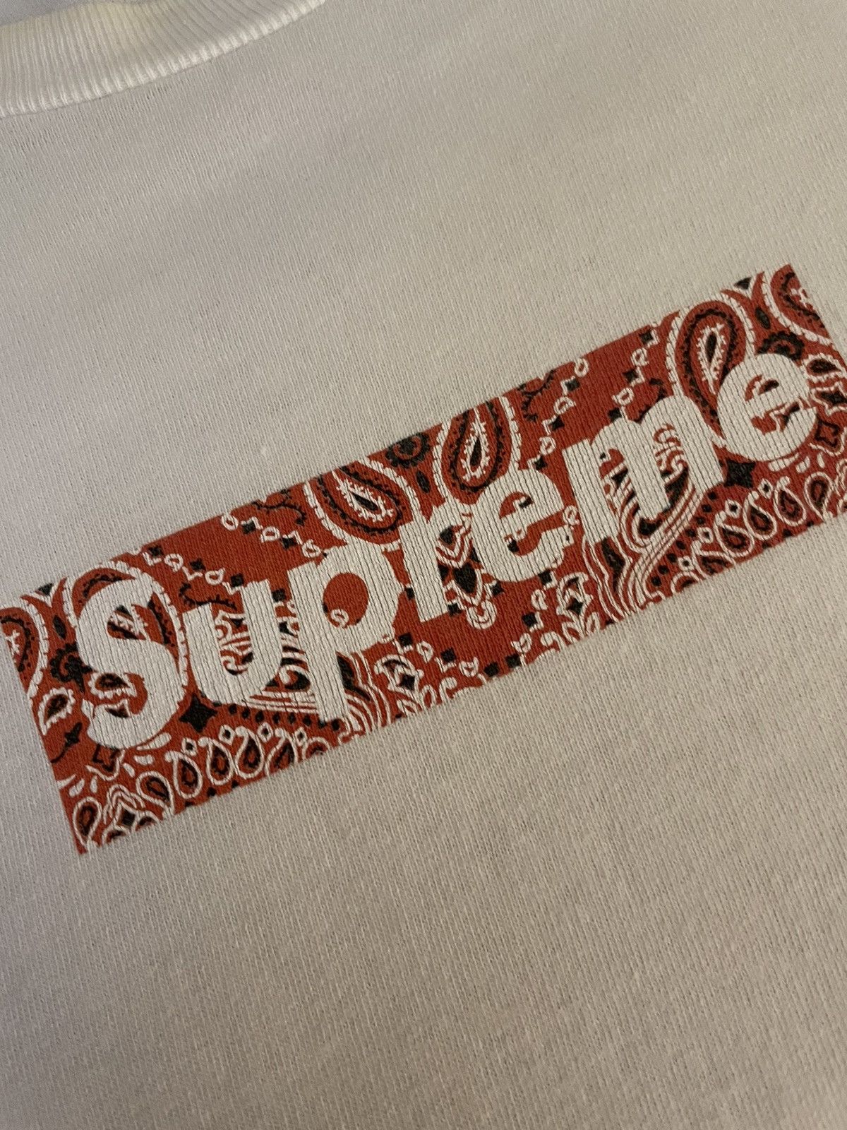 Supreme Paisley Box Logo Tee Grailed