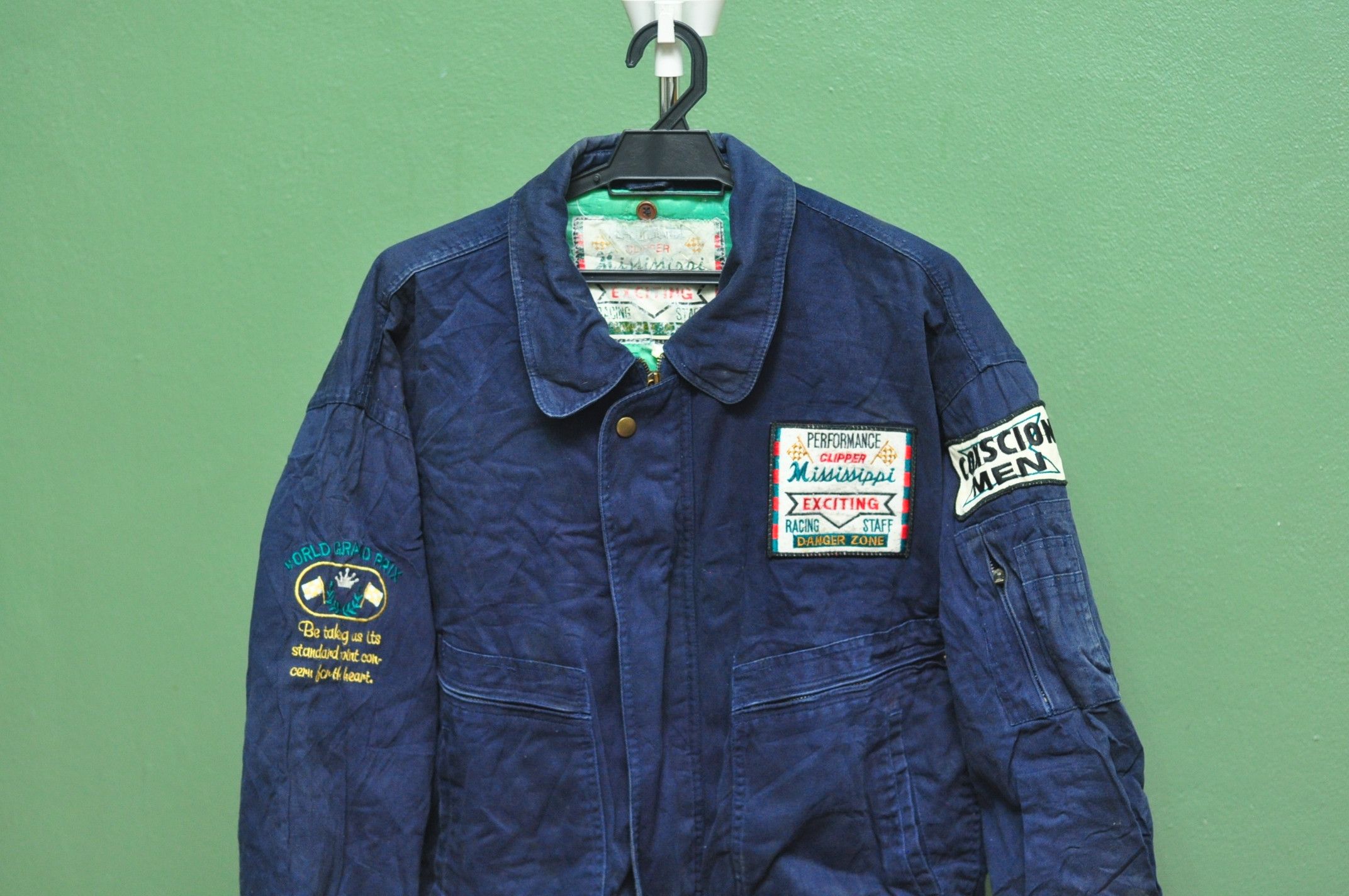 Japanese Brand × Vintage Vintage Pole Position Checkerflag Trvis Scott Fashion Style Size US L / EU 52-54 / 3 - 3 Thumbnail