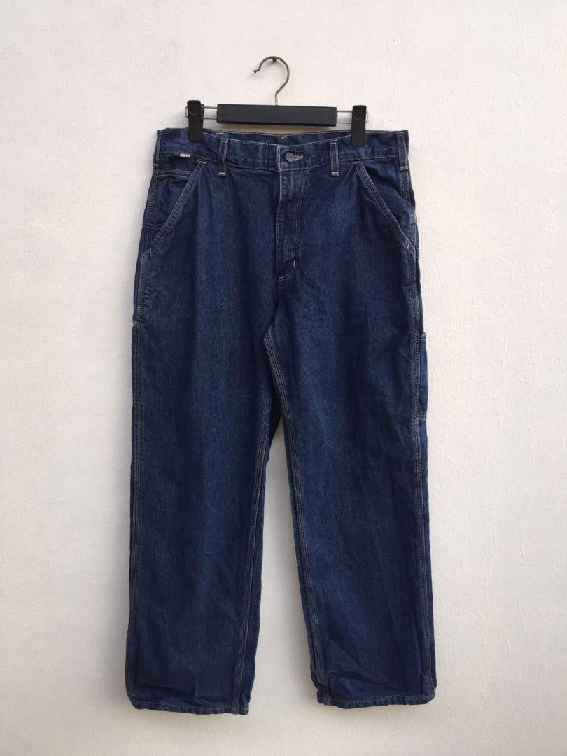 Carhartt Vintage Carhatt Skatebording Streetwear Fashion Denim Pant Size US 32 / EU 48 - 2 Thumbnail