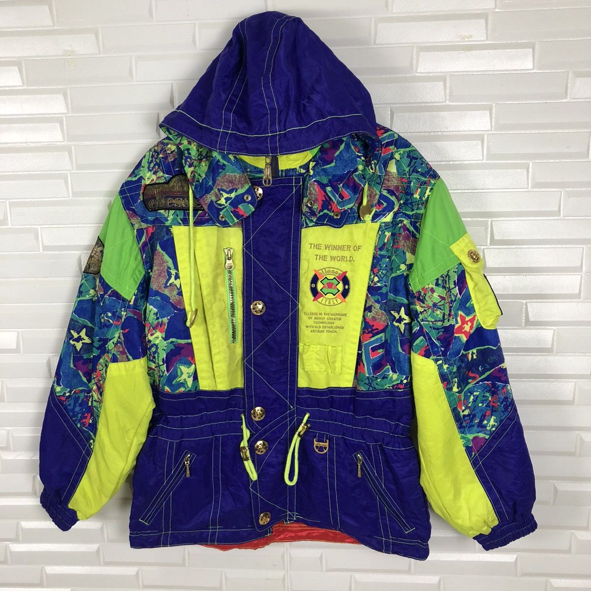 Ellesse × Vintage ELLESSE ITALY SKI HOODIE JACKET Size US M / EU 48-50 / 2 - 1 Thumbnail
