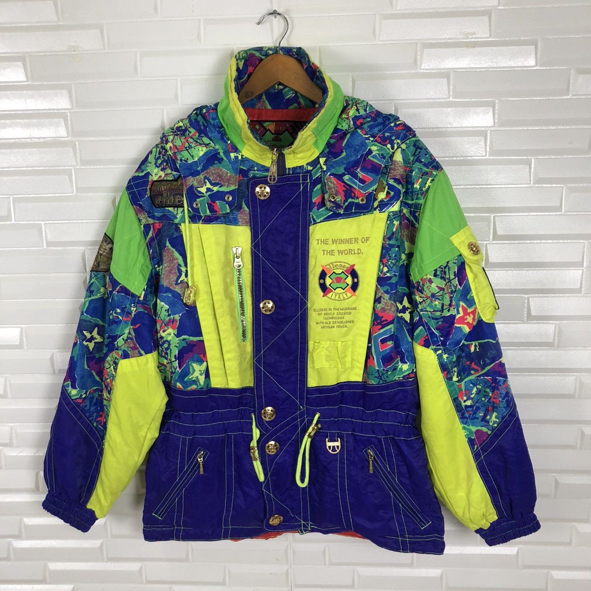 Ellesse × Vintage ELLESSE ITALY SKI HOODIE JACKET Size US M / EU 48-50 / 2 - 8 Thumbnail