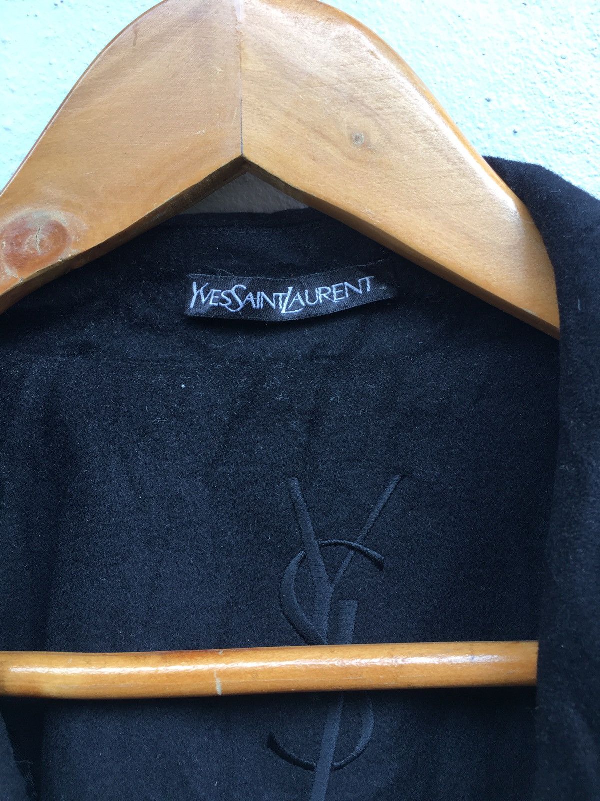 Yves Saint Laurent Yves Saint Lauren Wool Long Jacket Size US L / EU 52-54 / 3 - 5 Thumbnail