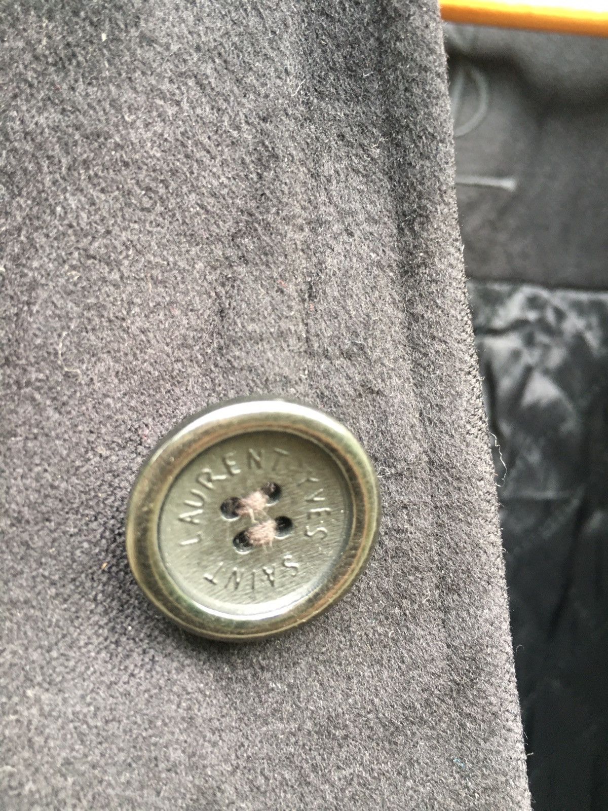 Yves Saint Laurent Yves Saint Lauren Wool Long Jacket Size US L / EU 52-54 / 3 - 7 Thumbnail