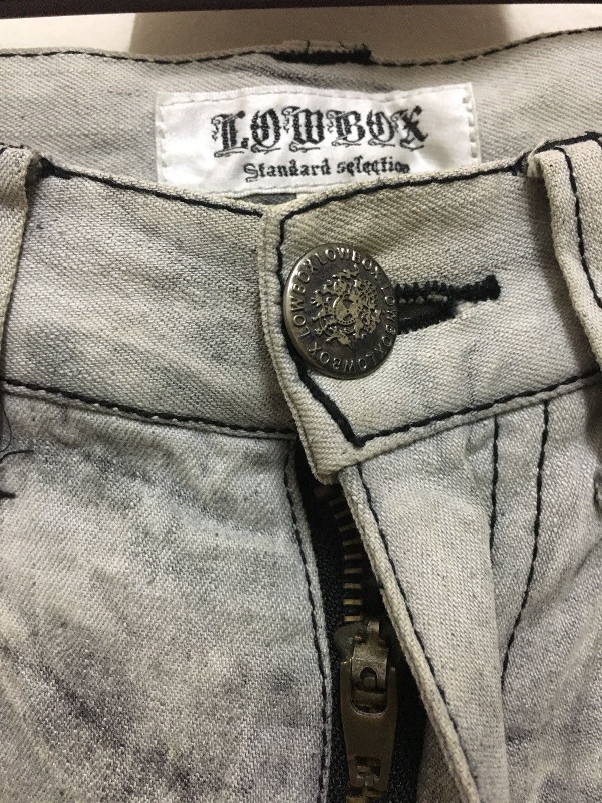 LOWBOX Lowbox Acid Wash Design Pants Size US 32 / EU 48 - 3 Thumbnail