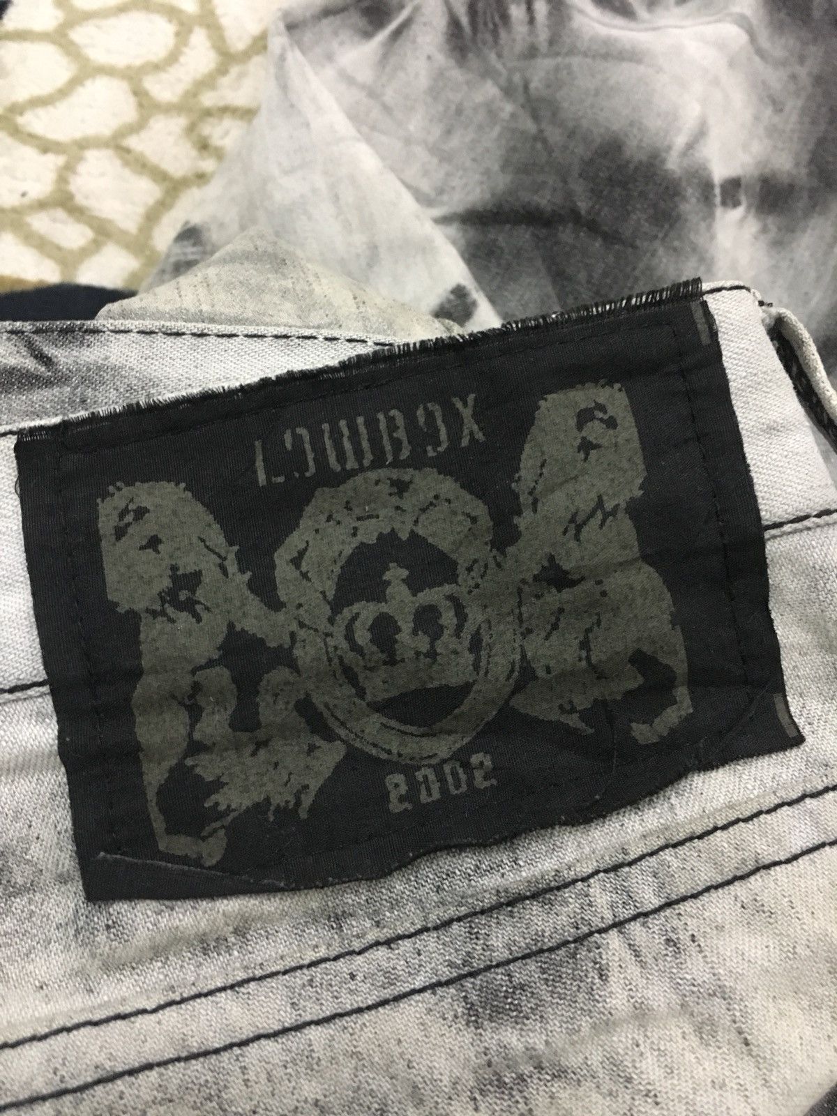 LOWBOX Lowbox Acid Wash Design Pants Size US 32 / EU 48 - 4 Thumbnail