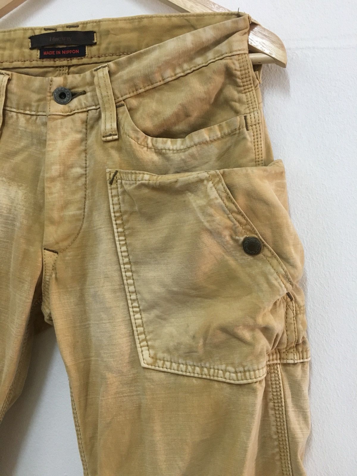 Designer Blue Way Multi Pocket Made In Nippon Bush cargos pant Size US 28 / EU 44 - 3 Thumbnail