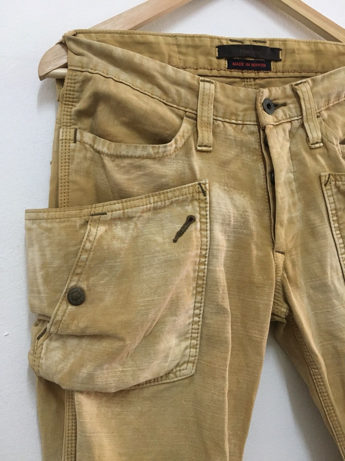 Designer Blue Way Multi Pocket Made In Nippon Bush cargos pant Size US 28 / EU 44 - 4 Thumbnail