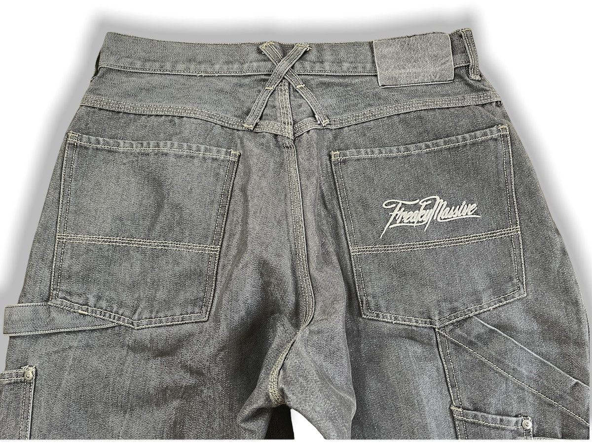 Vintage JNCO Grails Freaky Massive Baggy Denim Jeans Cargo Size US 34 / EU 50 - 9 Thumbnail