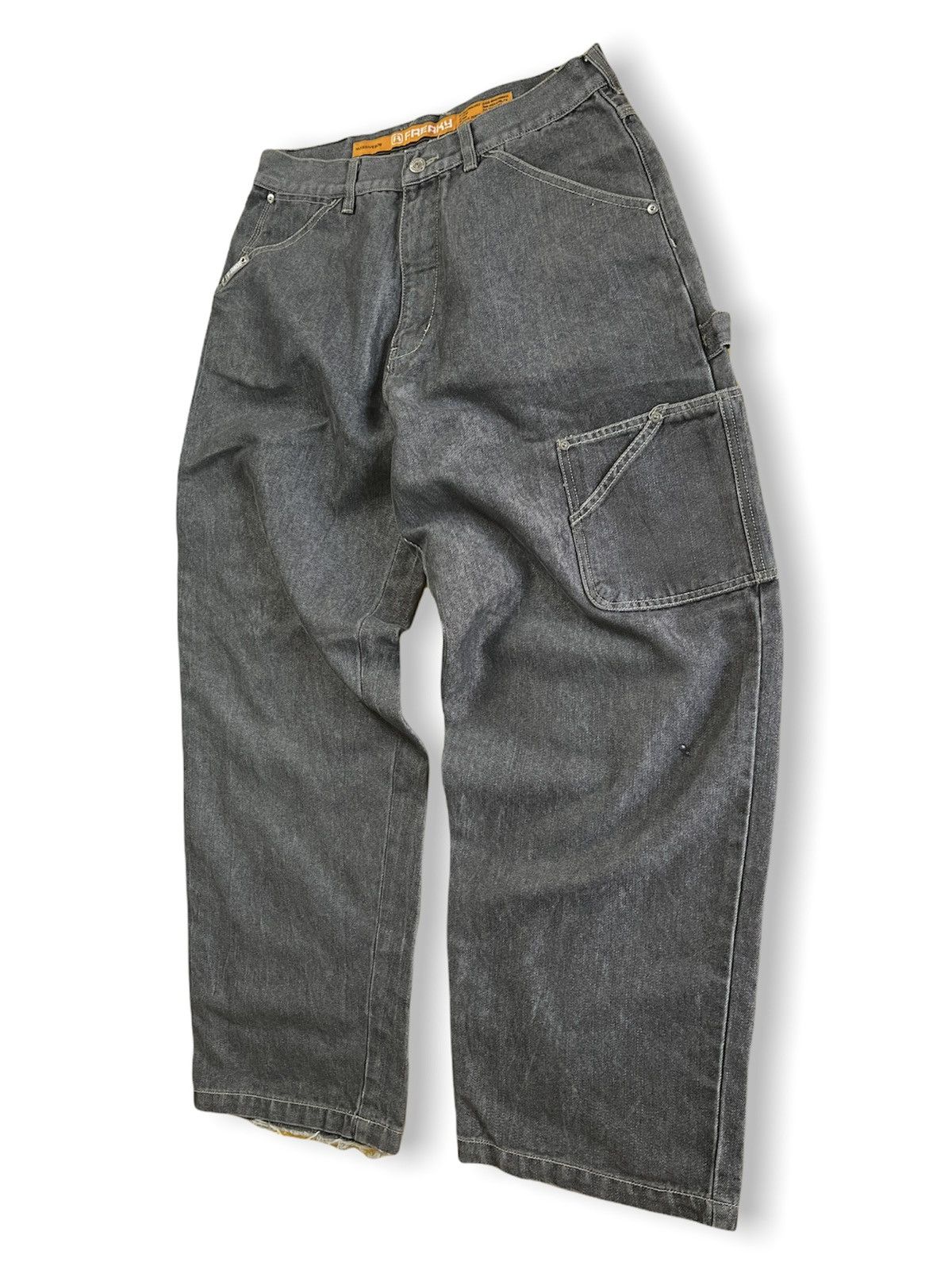 Vintage JNCO Grails Freaky Massive Baggy Denim Jeans Cargo Size US 34 / EU 50 - 5 Thumbnail