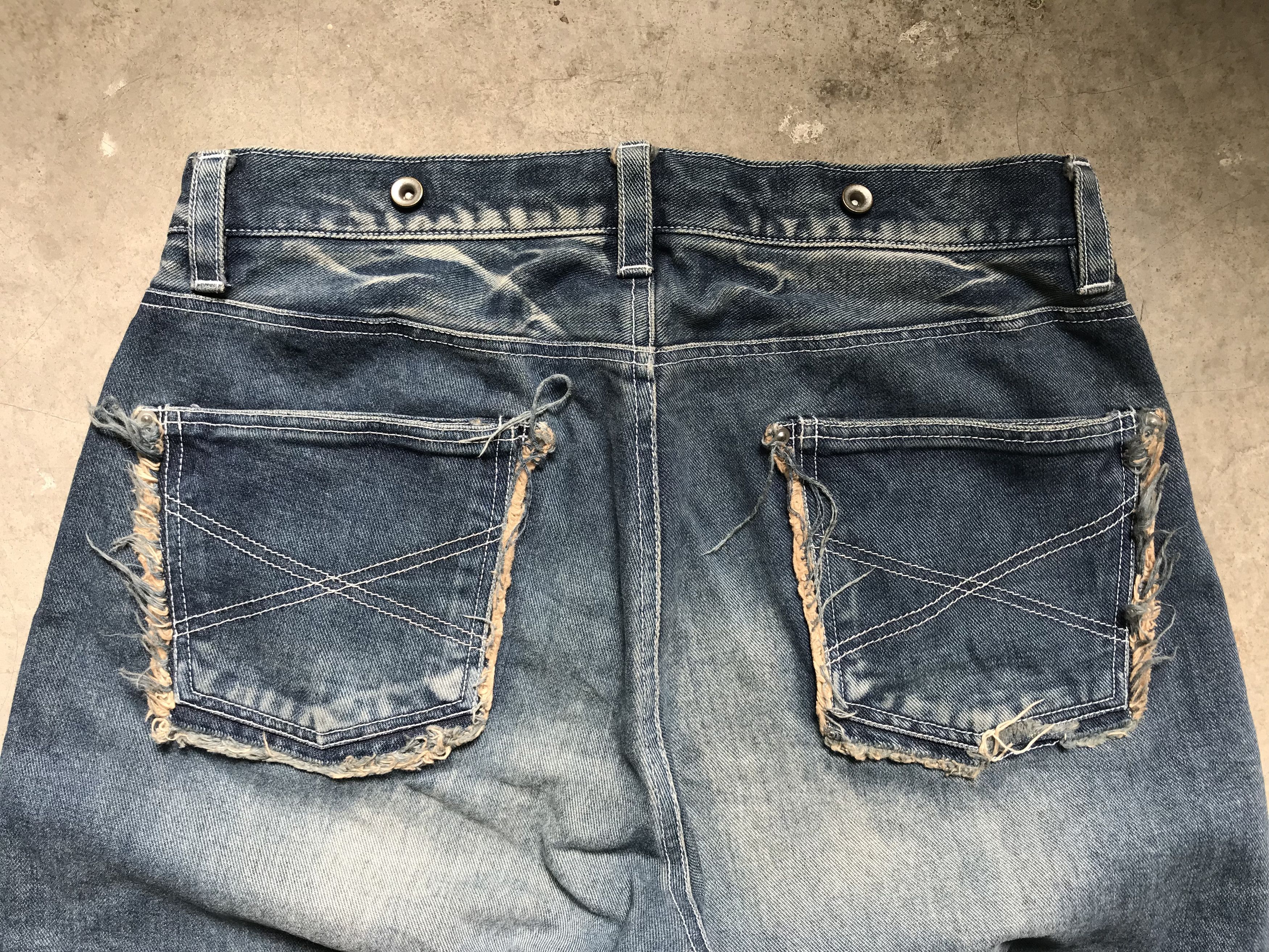 Japanese Brand Italian Japan Mximilian Designer Suspender Denim Size US 31 - 11 Thumbnail