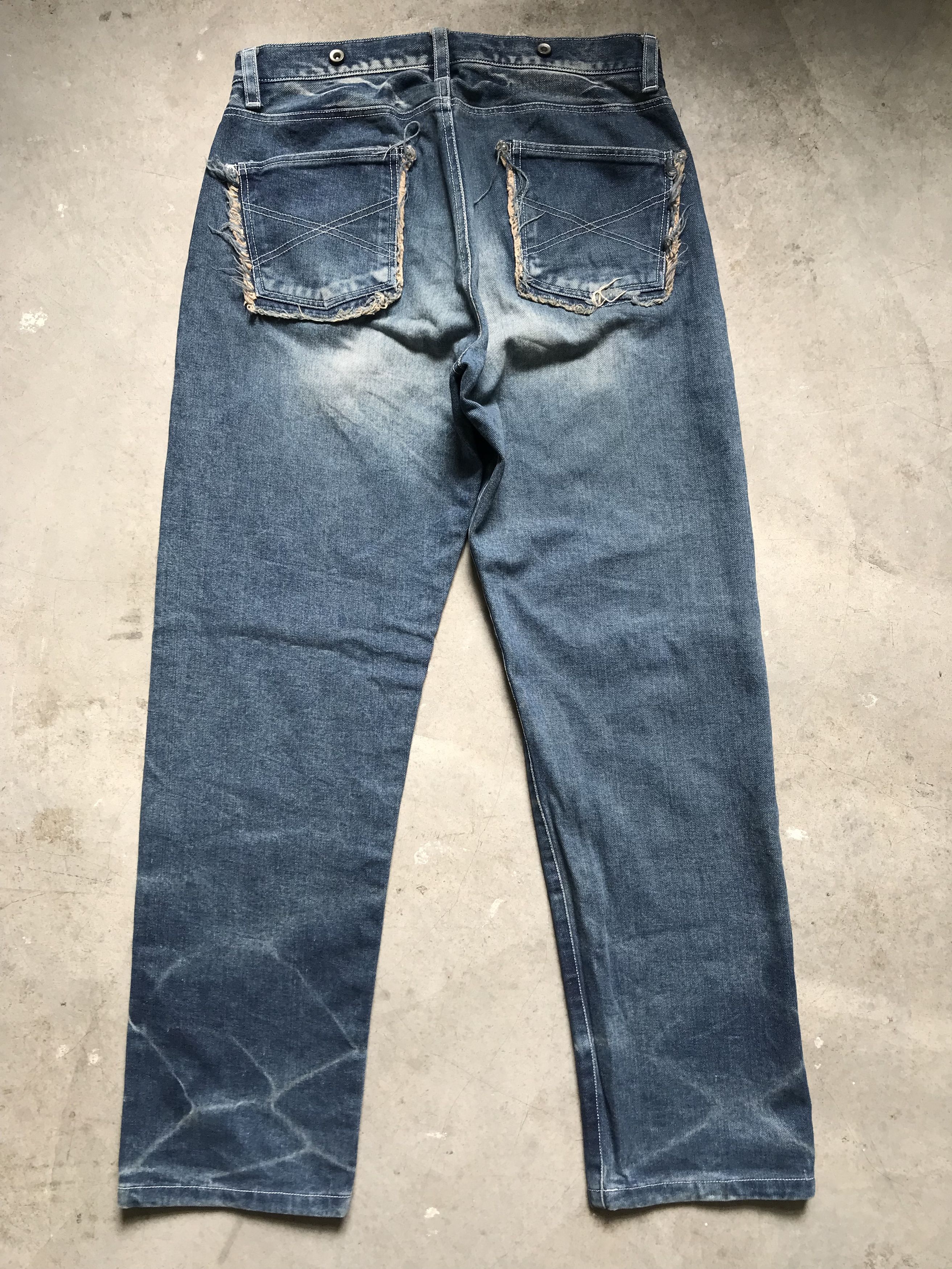 Japanese Brand Italian Japan Mximilian Designer Suspender Denim Size US 31 - 2 Thumbnail