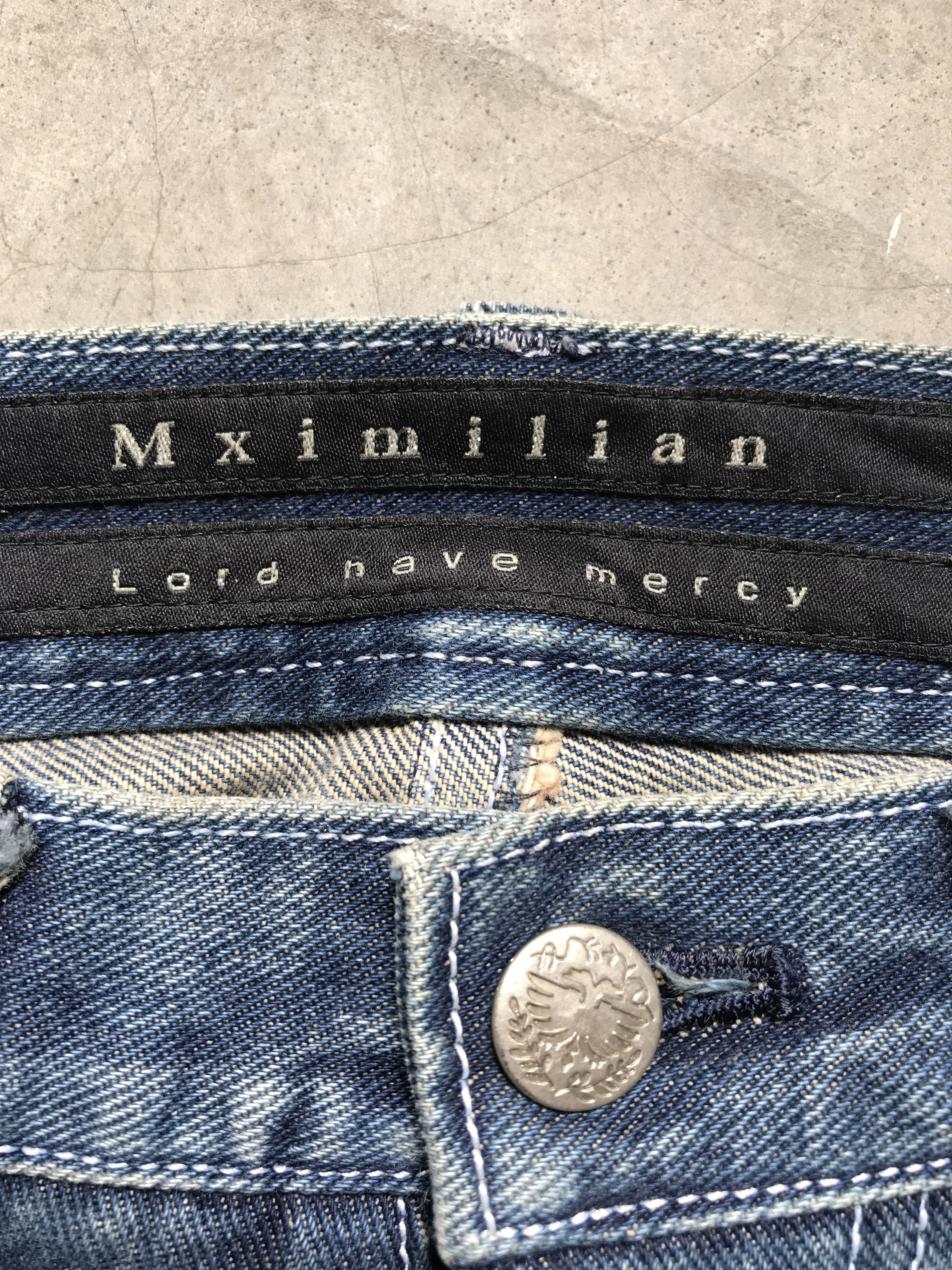 Japanese Brand Italian Japan Mximilian Designer Suspender Denim Size US 31 - 3 Thumbnail