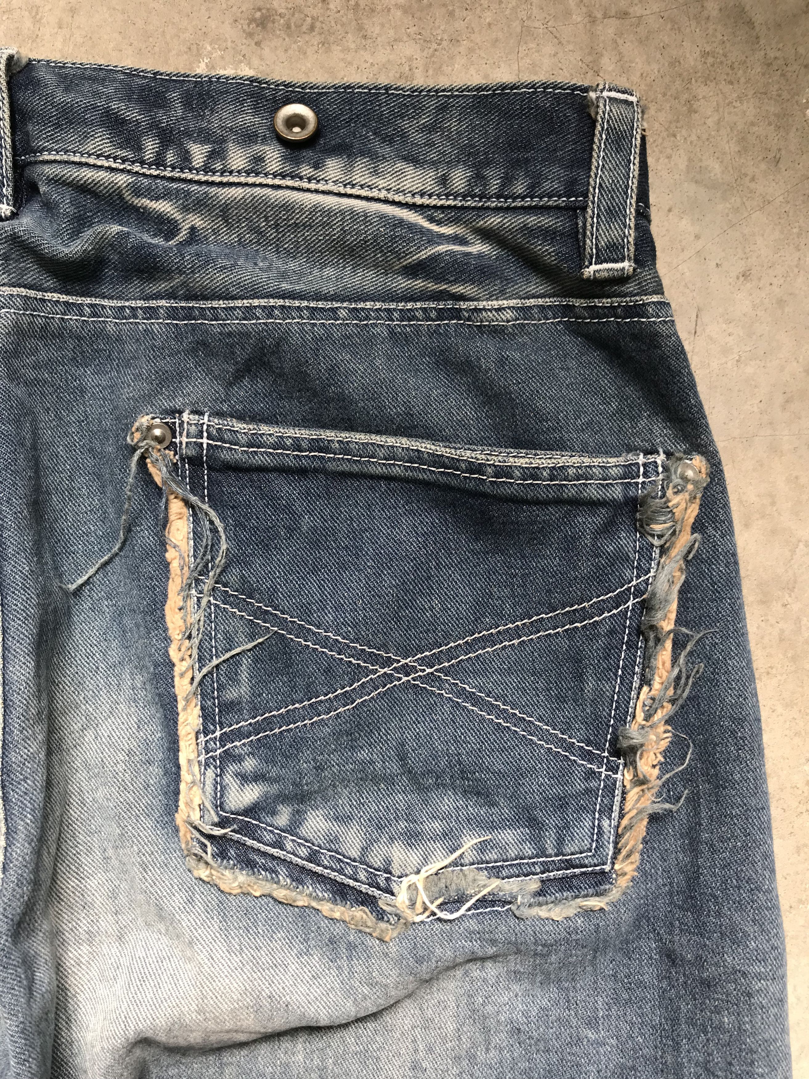 Japanese Brand Italian Japan Mximilian Designer Suspender Denim Size US 31 - 14 Thumbnail