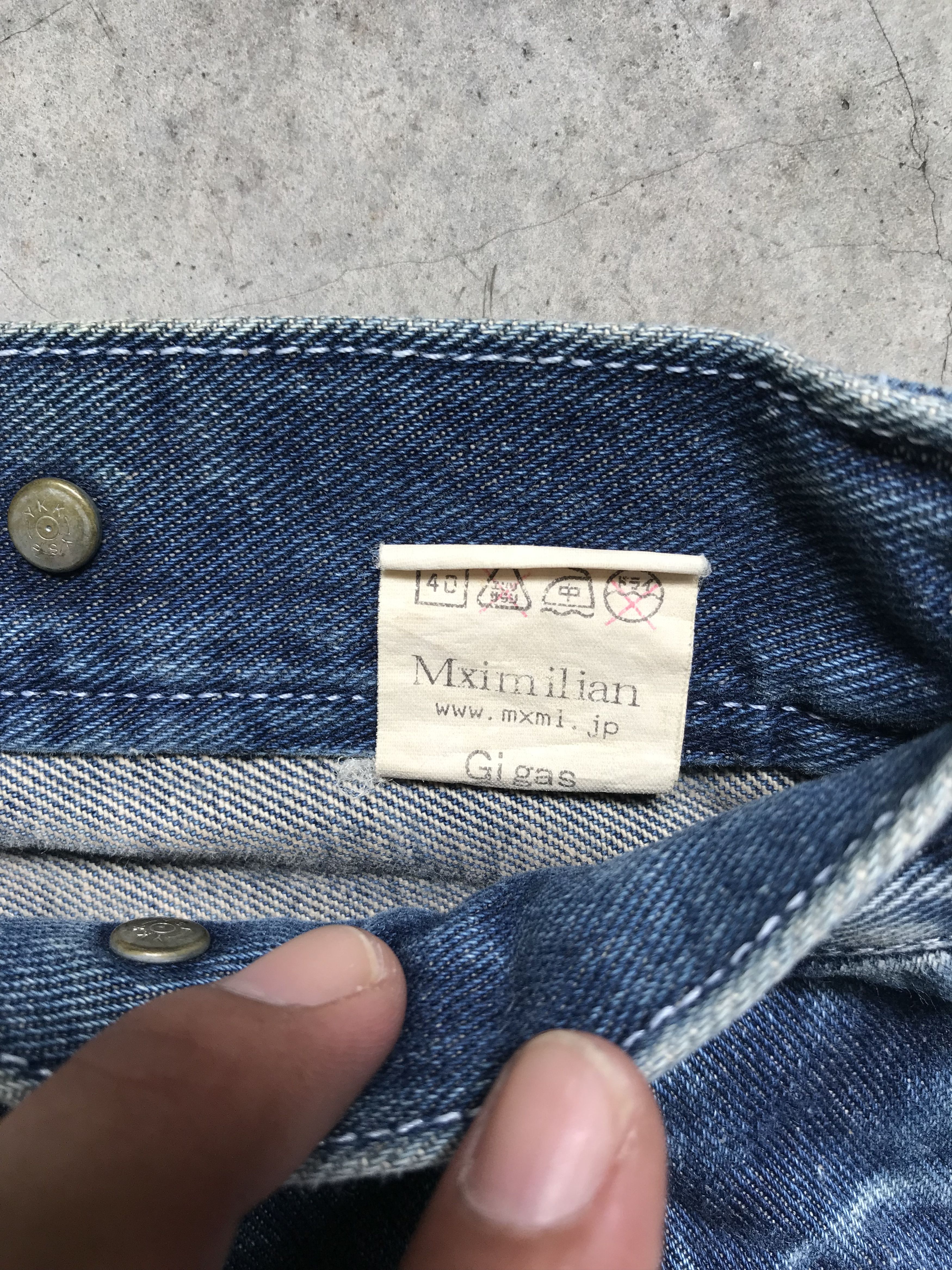 Japanese Brand Italian Japan Mximilian Designer Suspender Denim Size US 31 - 12 Thumbnail