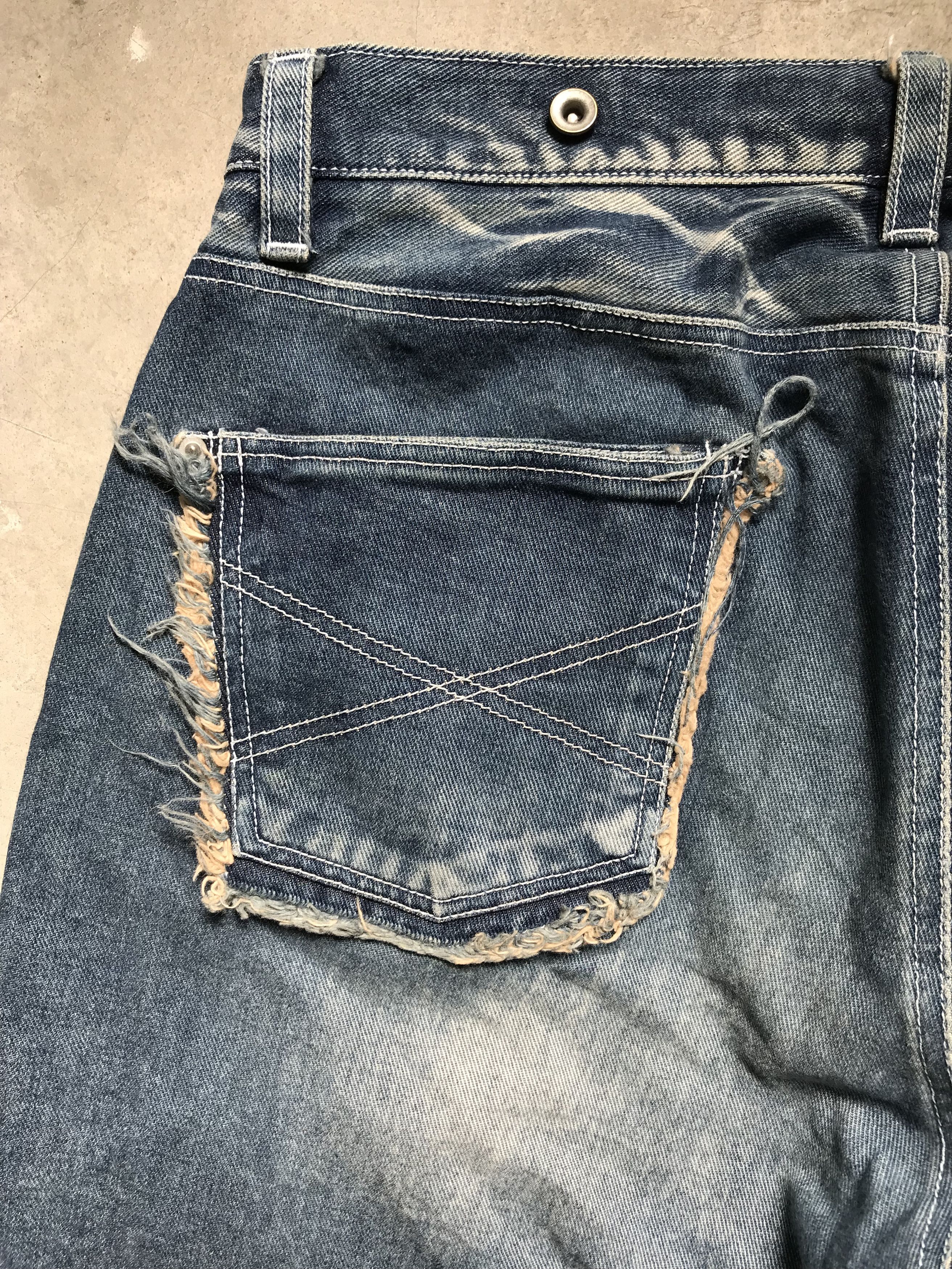 Japanese Brand Italian Japan Mximilian Designer Suspender Denim Size US 31 - 15 Thumbnail