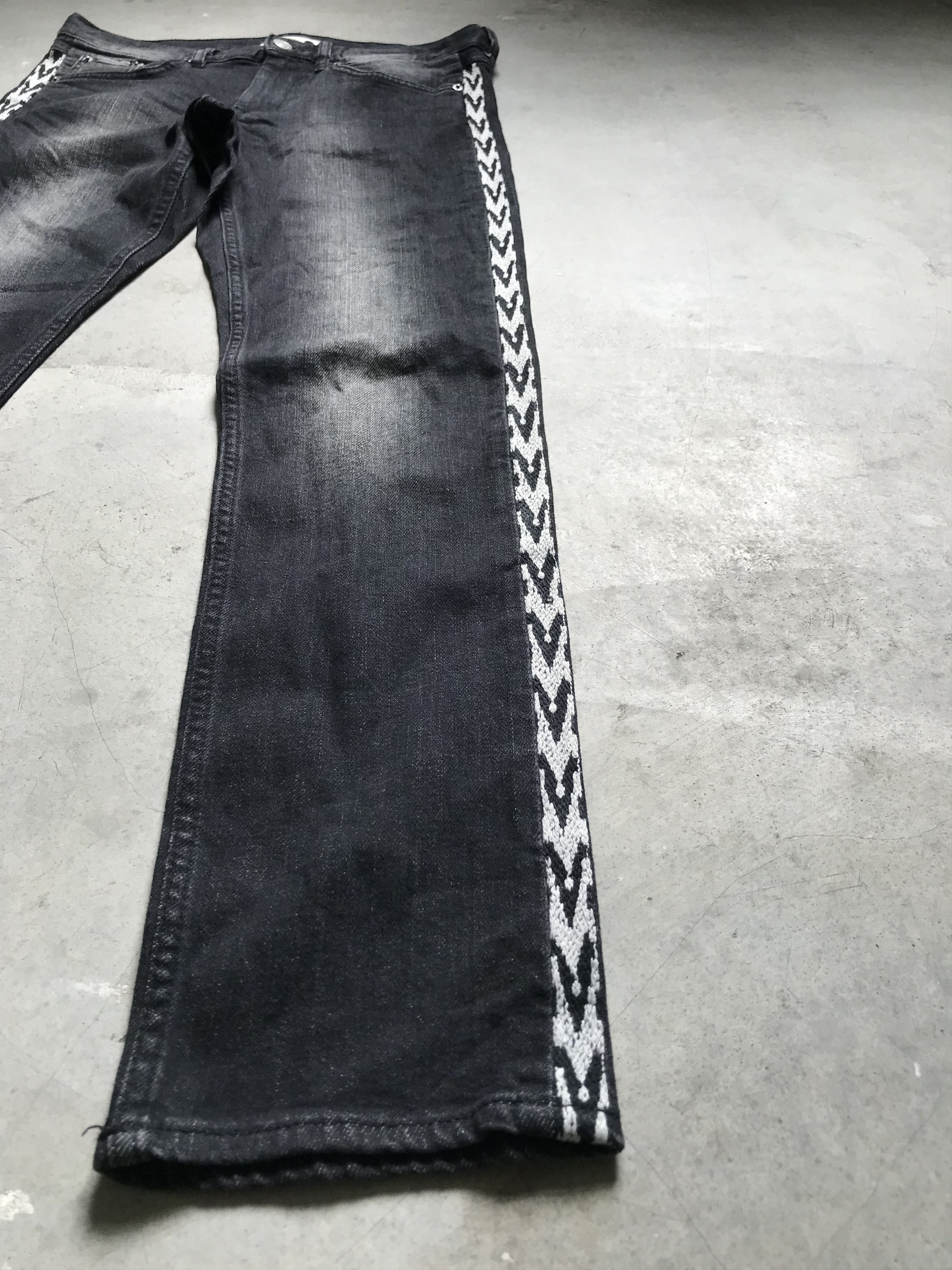 Designer × Isabel Marant WOMEN! ISABEL MARANTx HM Side Tape Skinny Denim Size 31" - 5 Thumbnail