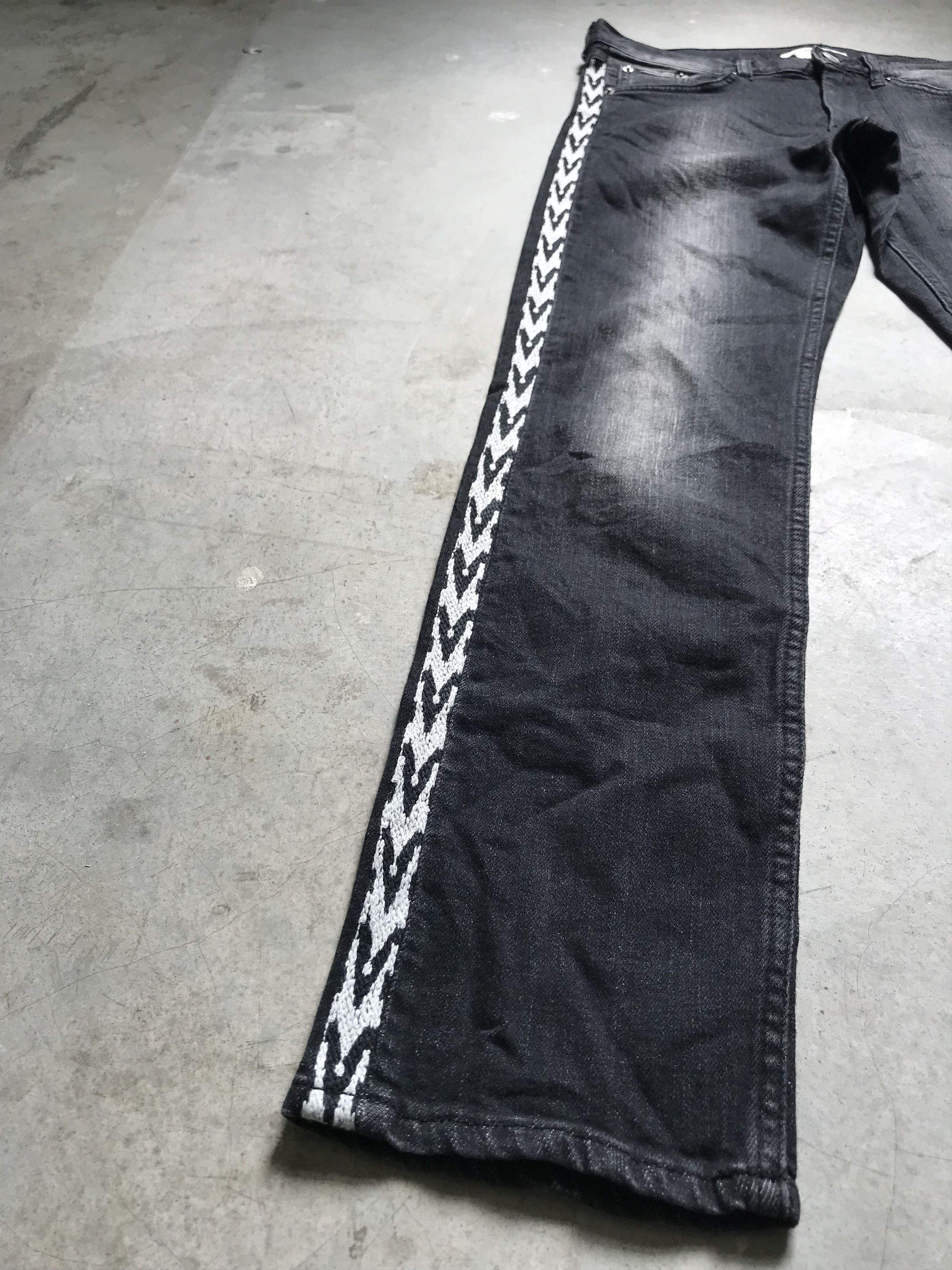 Designer × Isabel Marant WOMEN! ISABEL MARANTx HM Side Tape Skinny Denim Size 31" - 4 Thumbnail