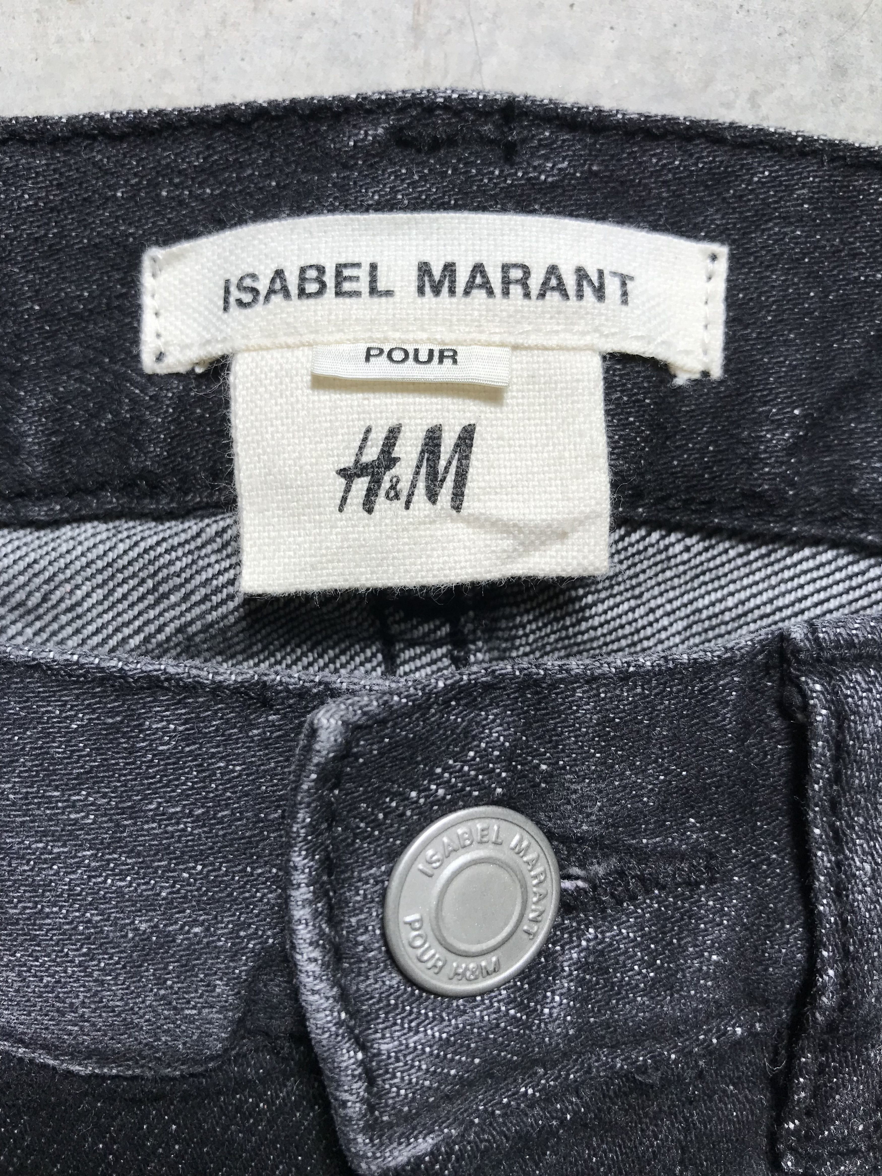 Designer × Isabel Marant WOMEN! ISABEL MARANTx HM Side Tape Skinny Denim Size 31" - 6 Thumbnail
