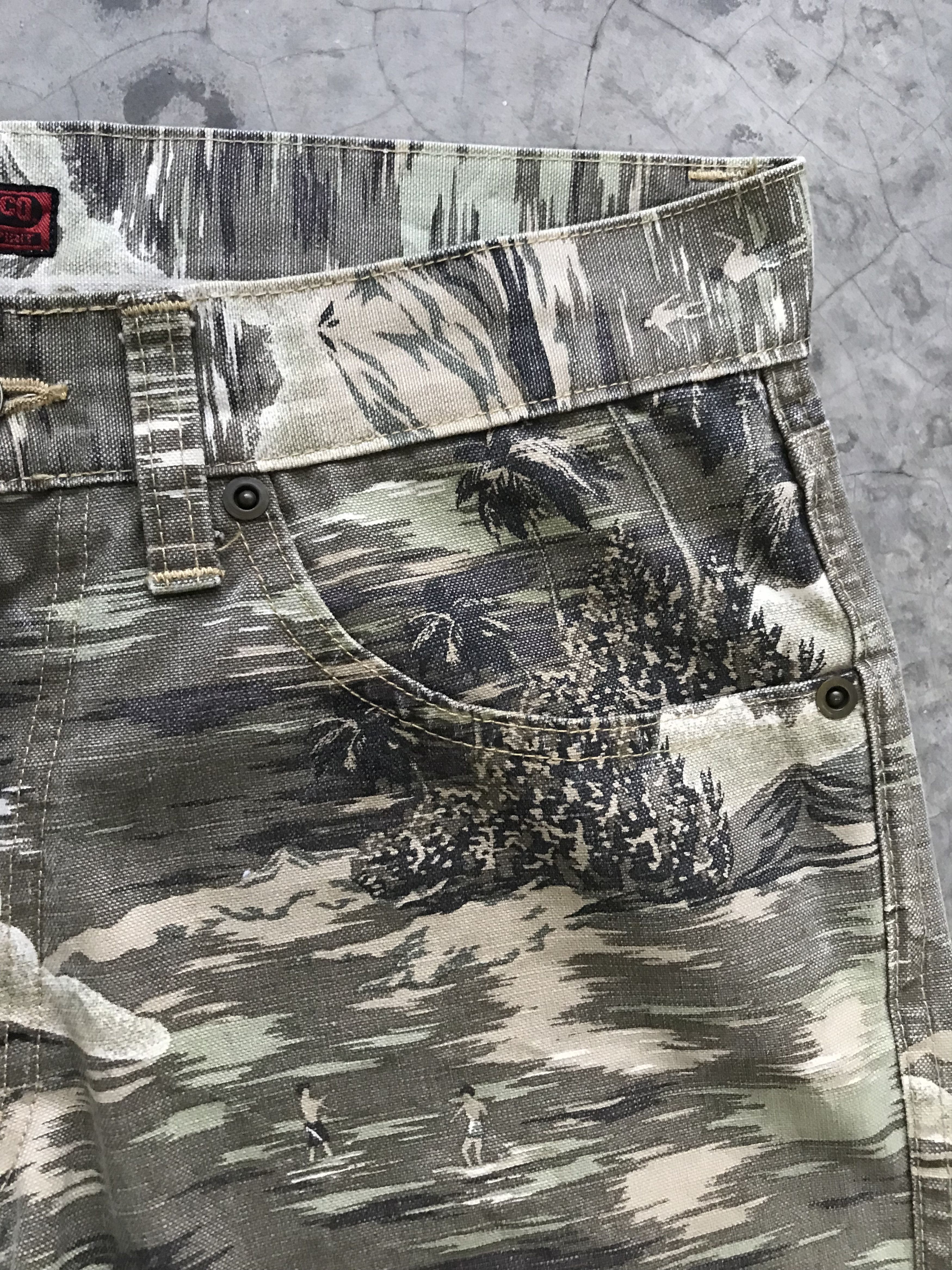 Japanese Brand × Johnbull 💥ART💥Vintage JOHNBULL Tropicamo Statement Pant Size US 29 - 7 Thumbnail