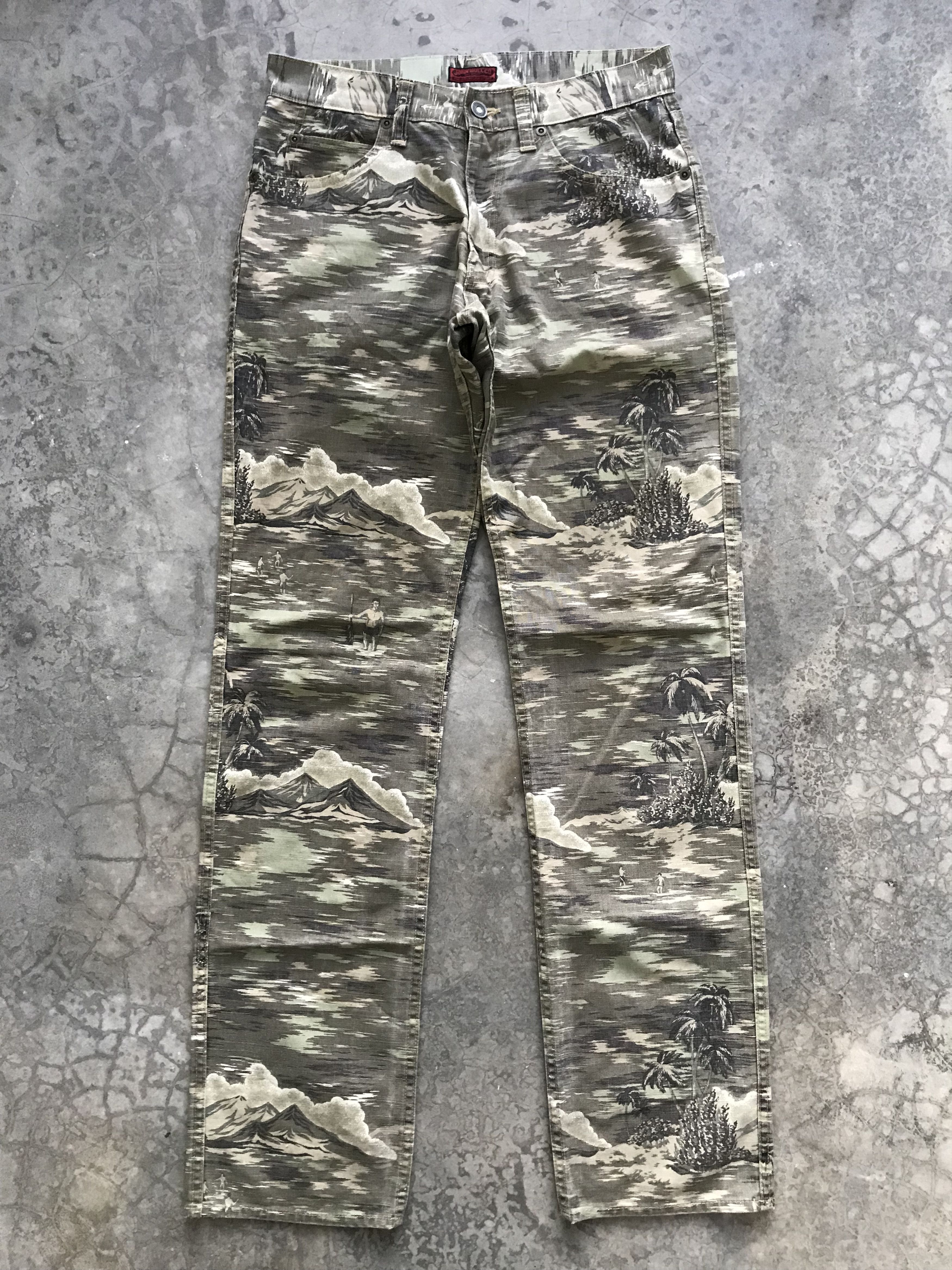 💥ART💥Vintage JOHNBULL Tropicamo Statement Pant