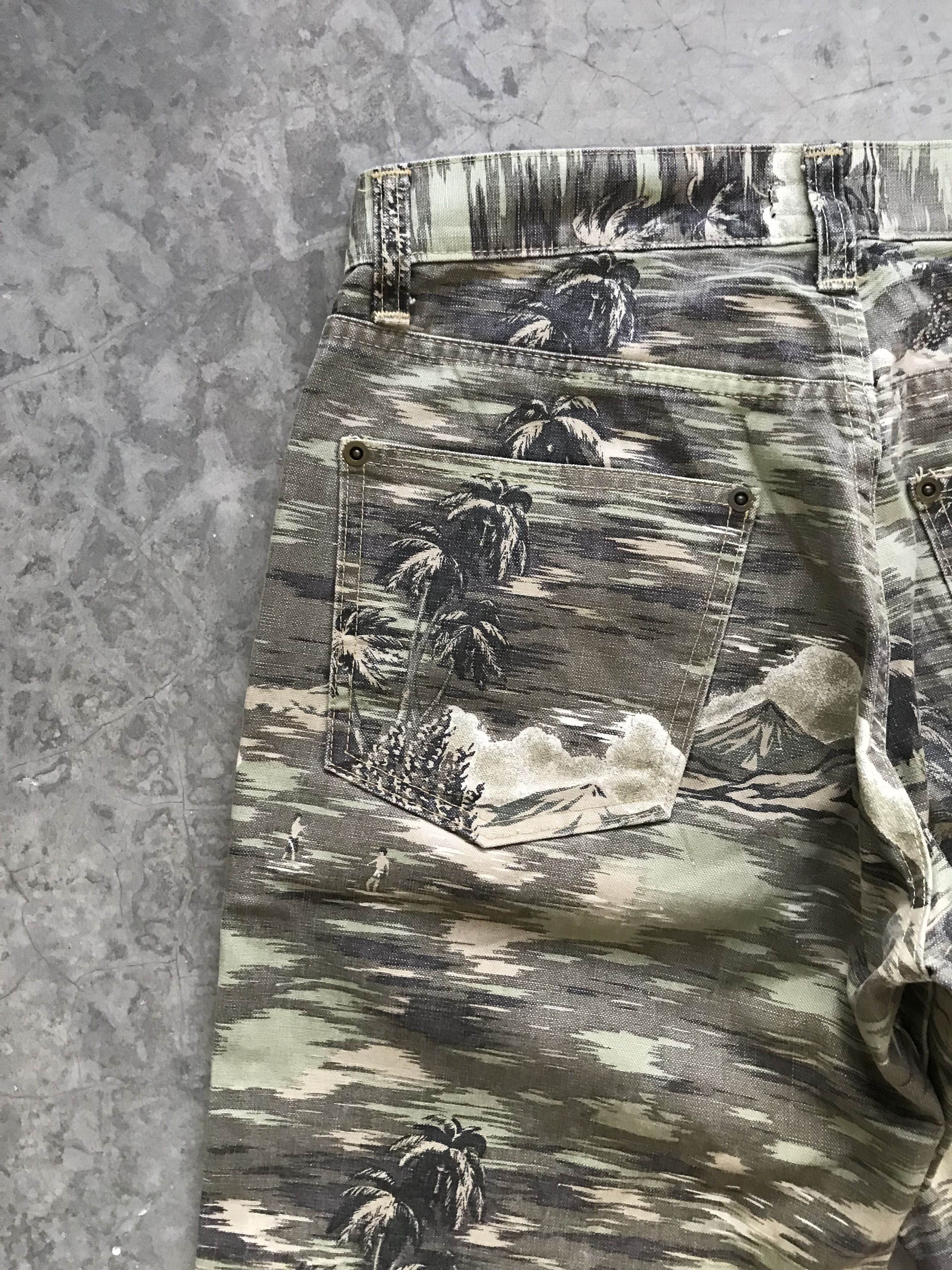 Japanese Brand × Johnbull 💥ART💥Vintage JOHNBULL Tropicamo Statement Pant Size US 29 - 14 Thumbnail