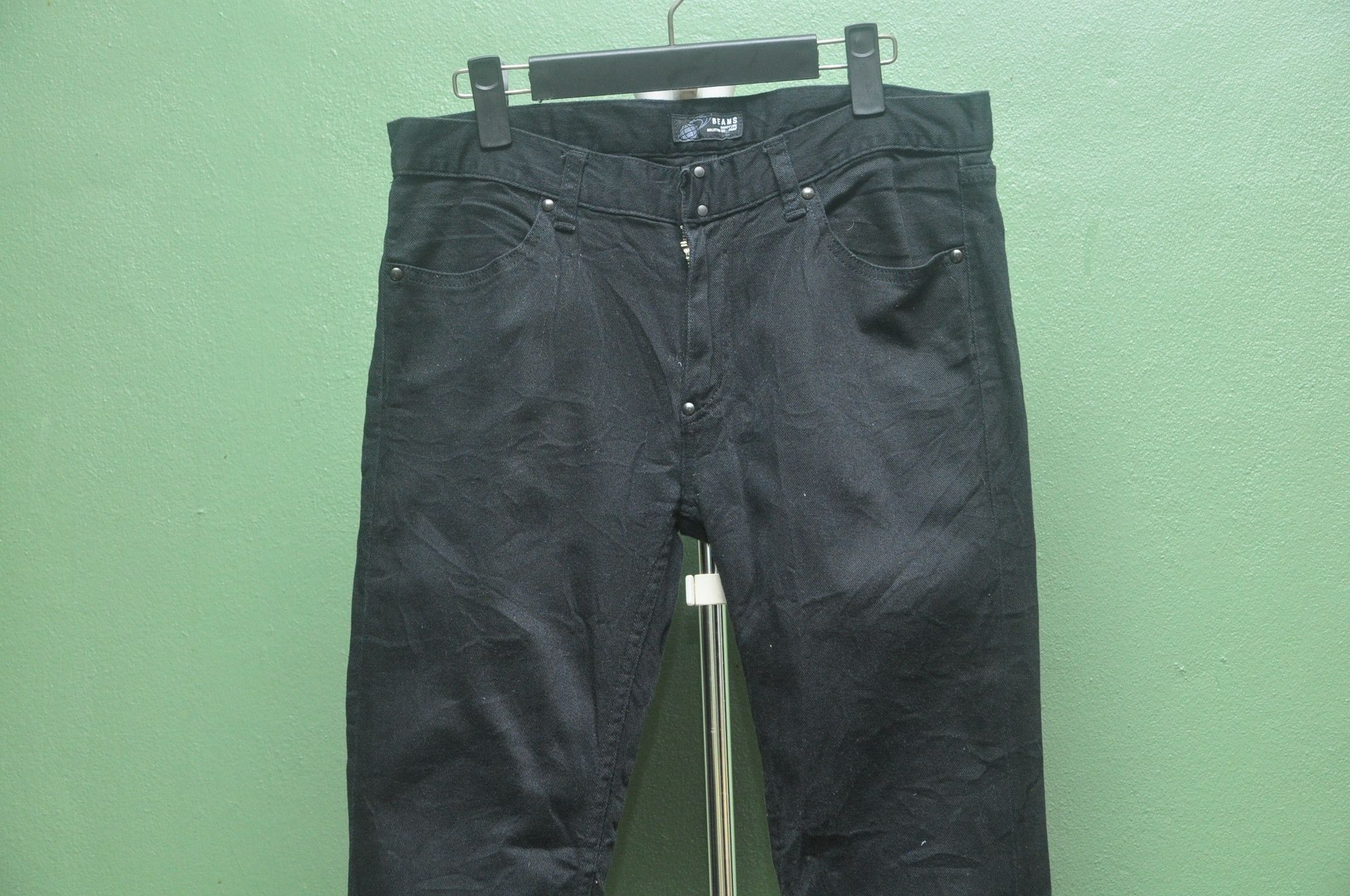 Beams Plus × Japanese Brand × Vintage Beams Made In Japan Denim Black Colour Travis Scott Style Size US 32 / EU 48 - 3 Thumbnail