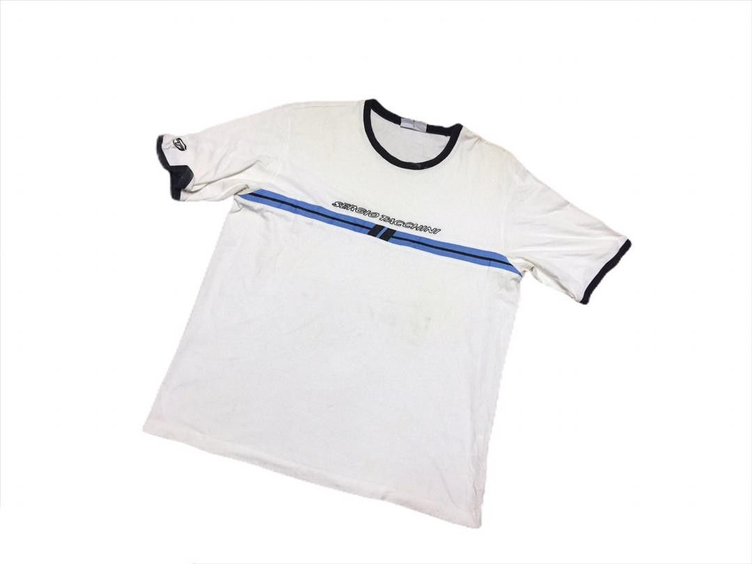 Japanese Brand × Sergio Tacchini × Vintage Vintage Sergio Tacchini Ringer White Colour Shirt Size US L / EU 52-54 / 3 - 2 Thumbnail