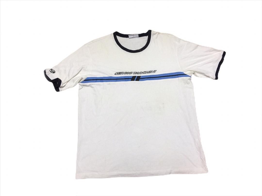 Japanese Brand × Sergio Tacchini × Vintage Vintage Sergio Tacchini Ringer White Colour Shirt Size US L / EU 52-54 / 3 - 3 Thumbnail