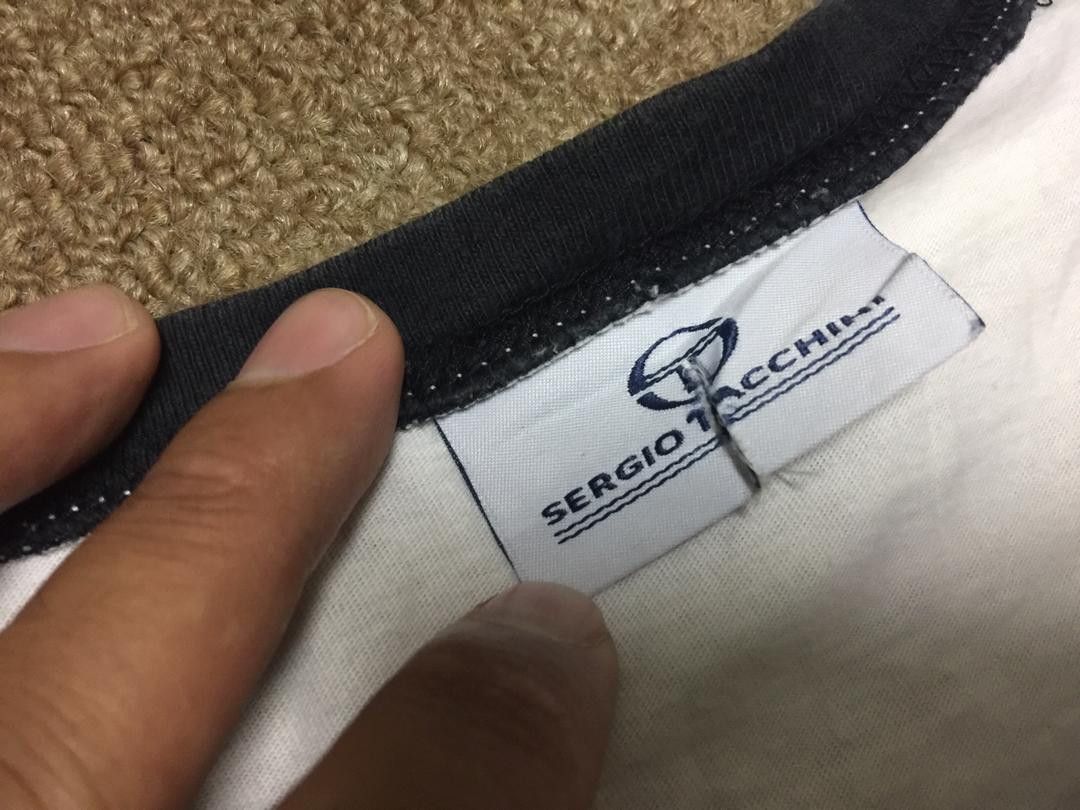 Japanese Brand × Sergio Tacchini × Vintage Vintage Sergio Tacchini Ringer White Colour Shirt Size US L / EU 52-54 / 3 - 7 Thumbnail
