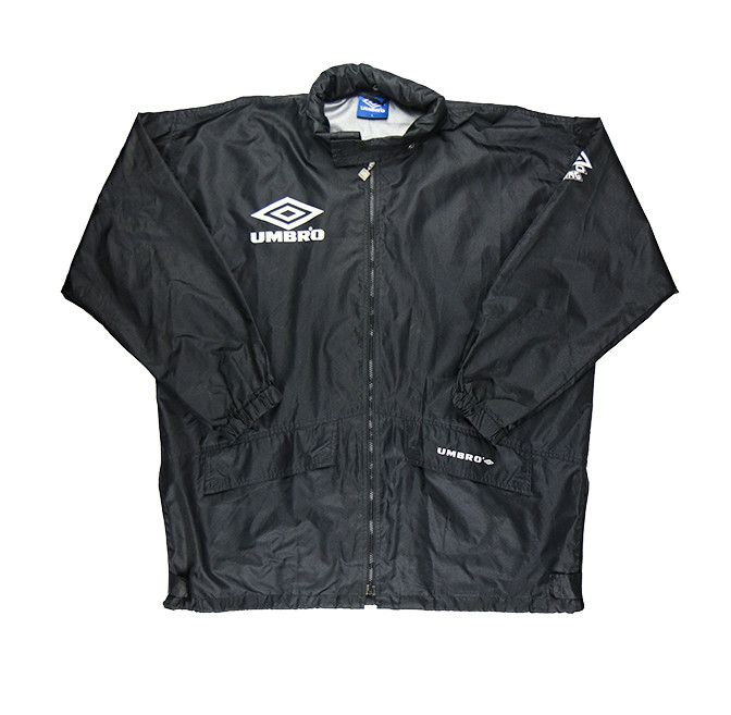 Umbro Vintage Umbro Pro Training Black Nylon Windbreaker 90s XL