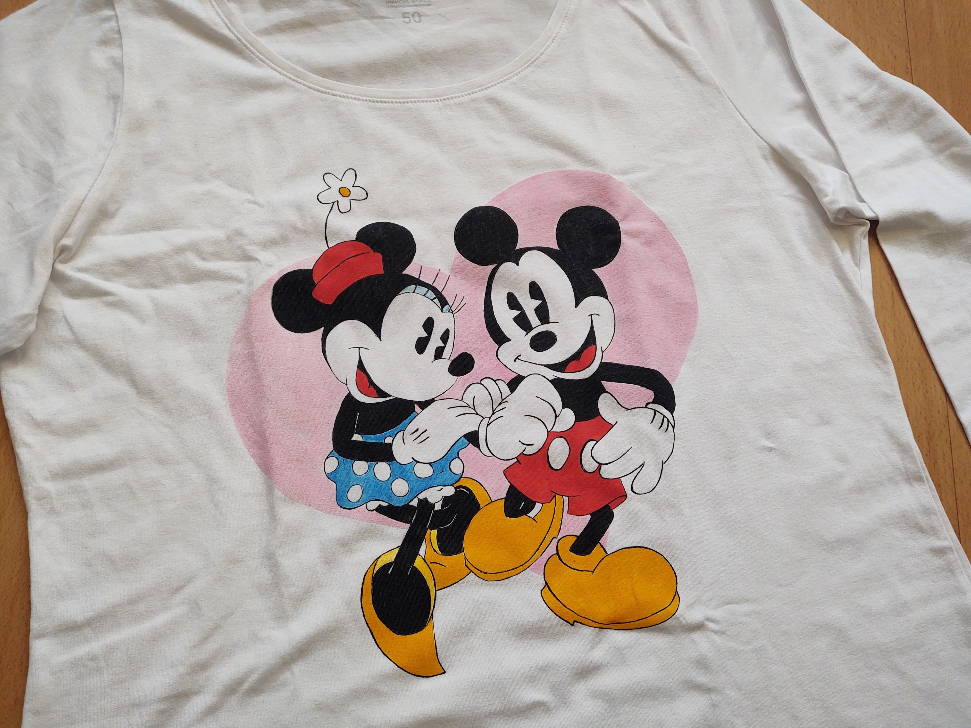 Handmade Handpainted white longsleeve sz M Size M / US 6-8 / IT 42-44 - 3 Thumbnail