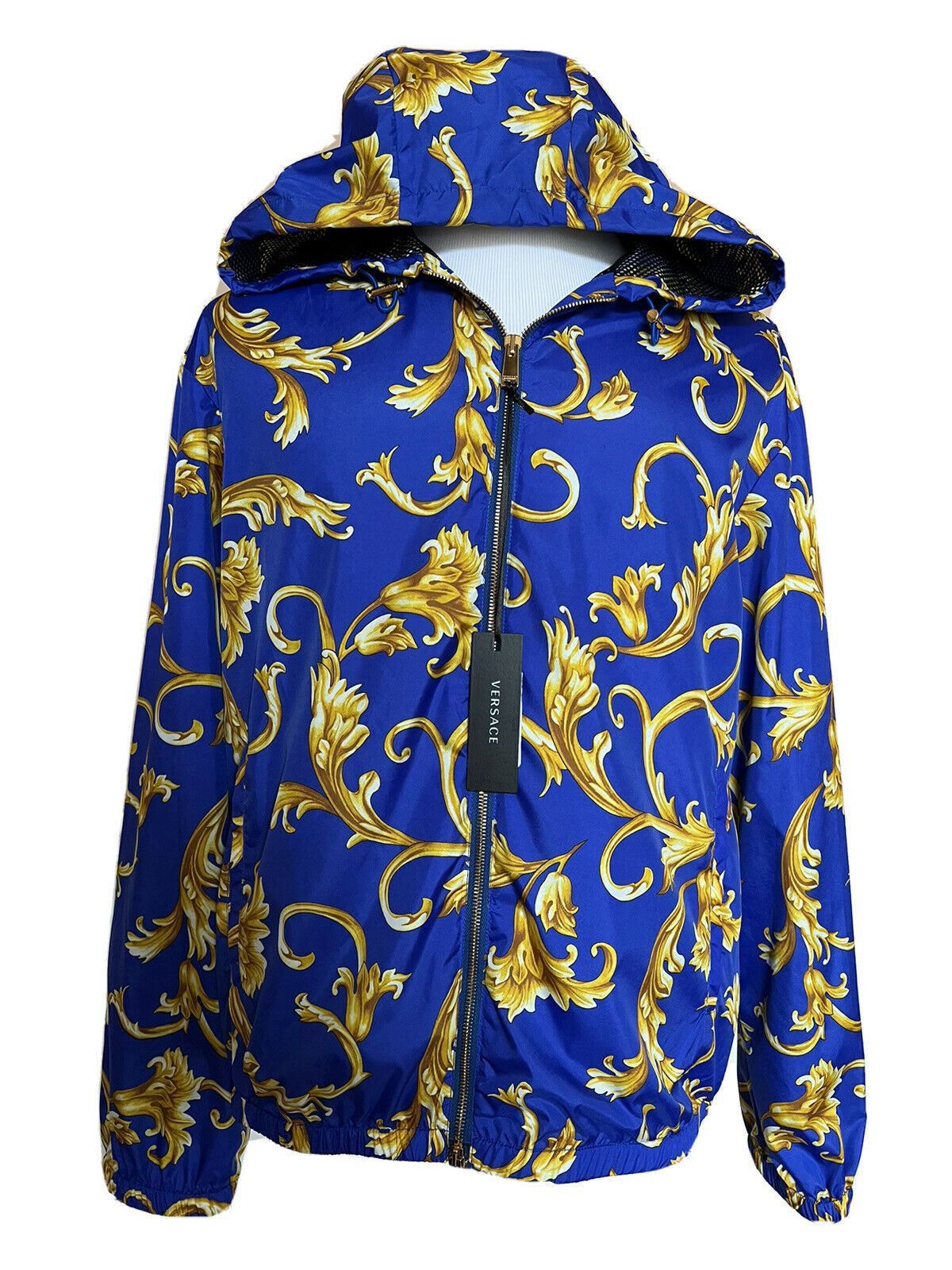 image of Versace Jacket Hoodies In Blue, Men's (Size Medium)