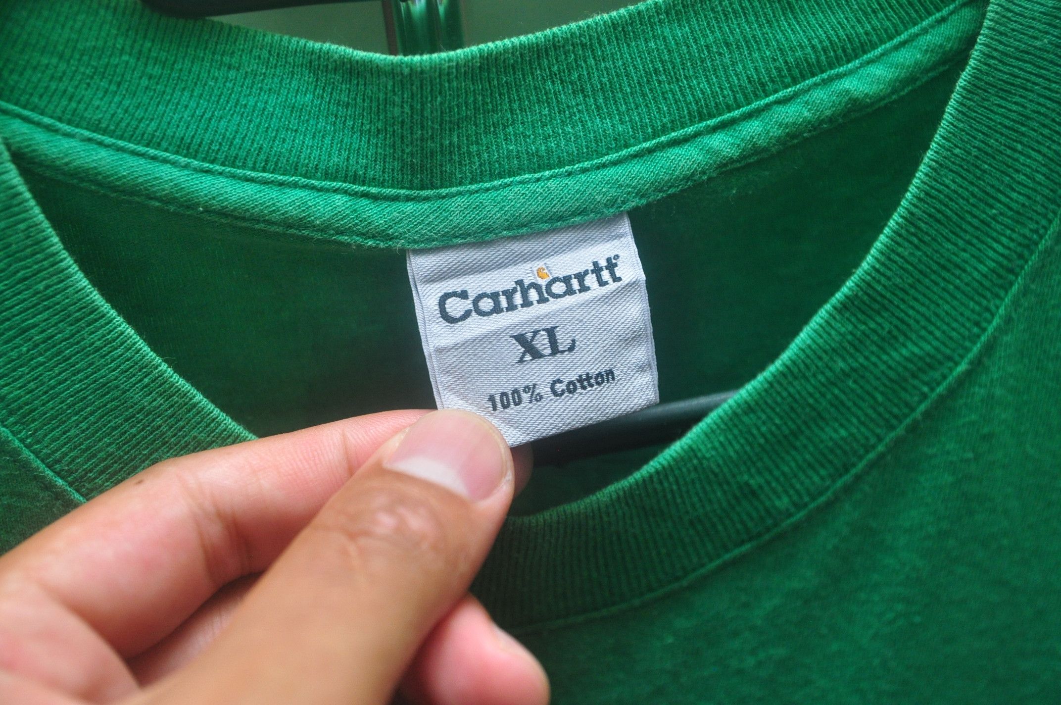 Carhartt × Japanese Brand × Vintage Vintage Carhatt Green Colour Short Shirt Travis Scott Style Size US XL / EU 56 / 4 - 4 Thumbnail