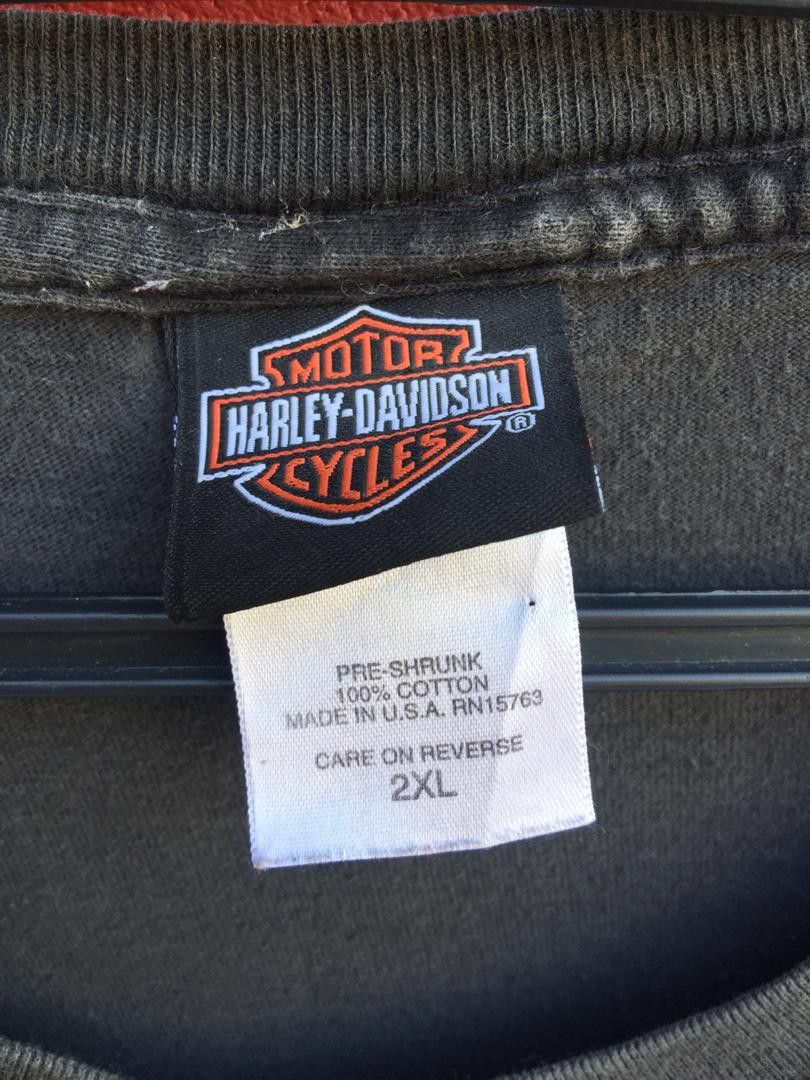 Harley Davidson Vintage Harley Davidson Big Logo Motorcycle Fashion Style Size US XXL / EU 58 / 5 - 6 Thumbnail