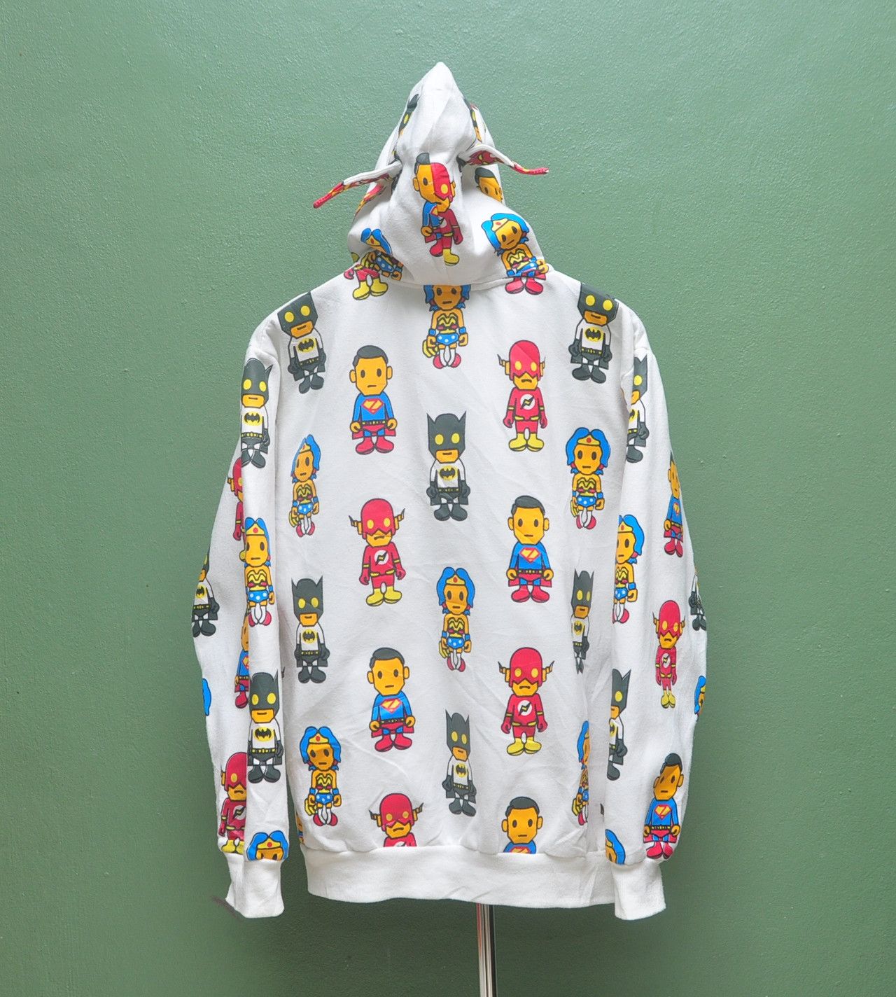 Japanese Brand Vintage Marvel Full Print Hoodie streetwear Fashion Style Size US L / EU 52-54 / 3 - 2 Thumbnail