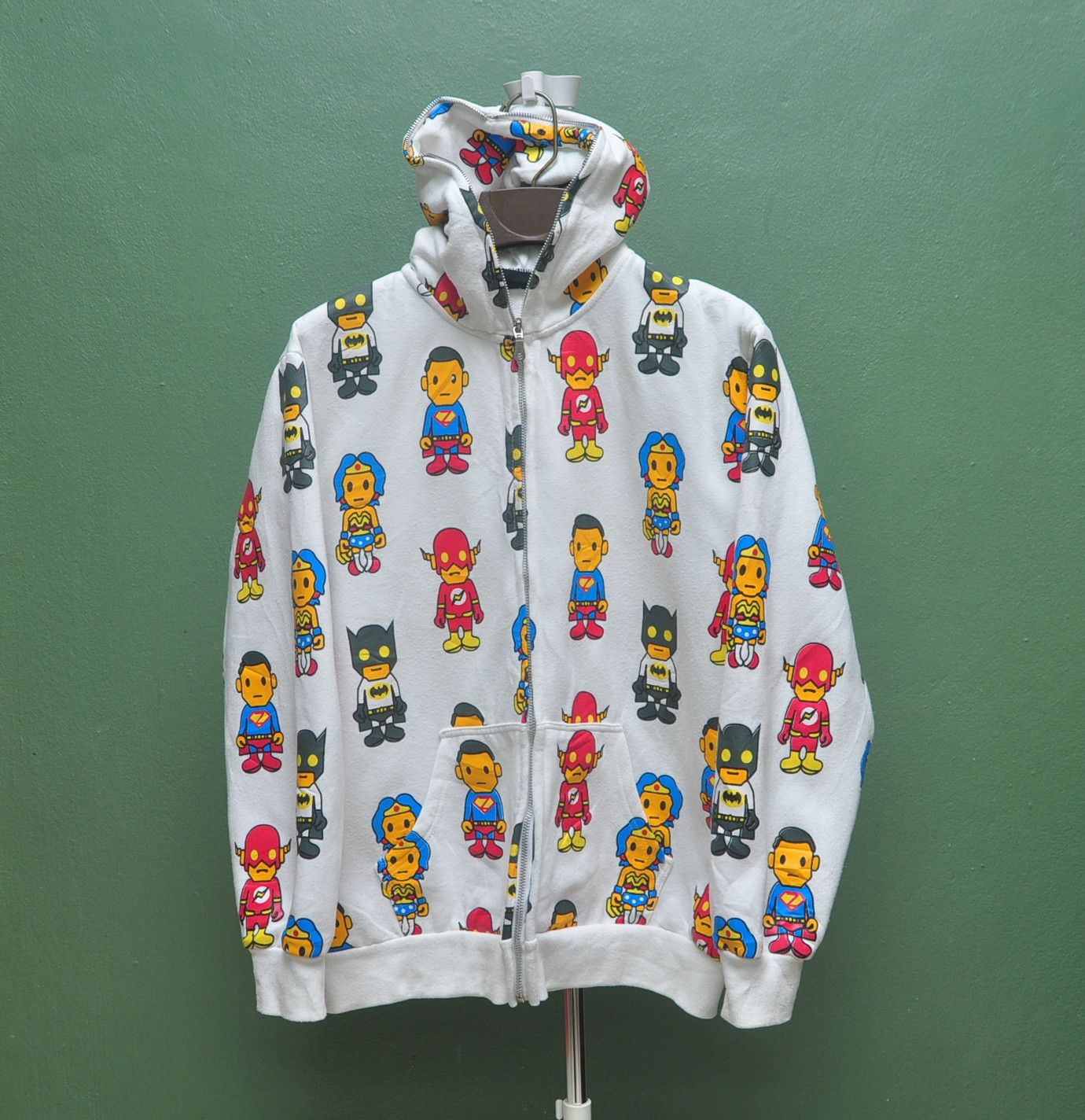 Japanese Brand Vintage Marvel Full Print Hoodie streetwear Fashion Style Size US L / EU 52-54 / 3 - 1 Thumbnail