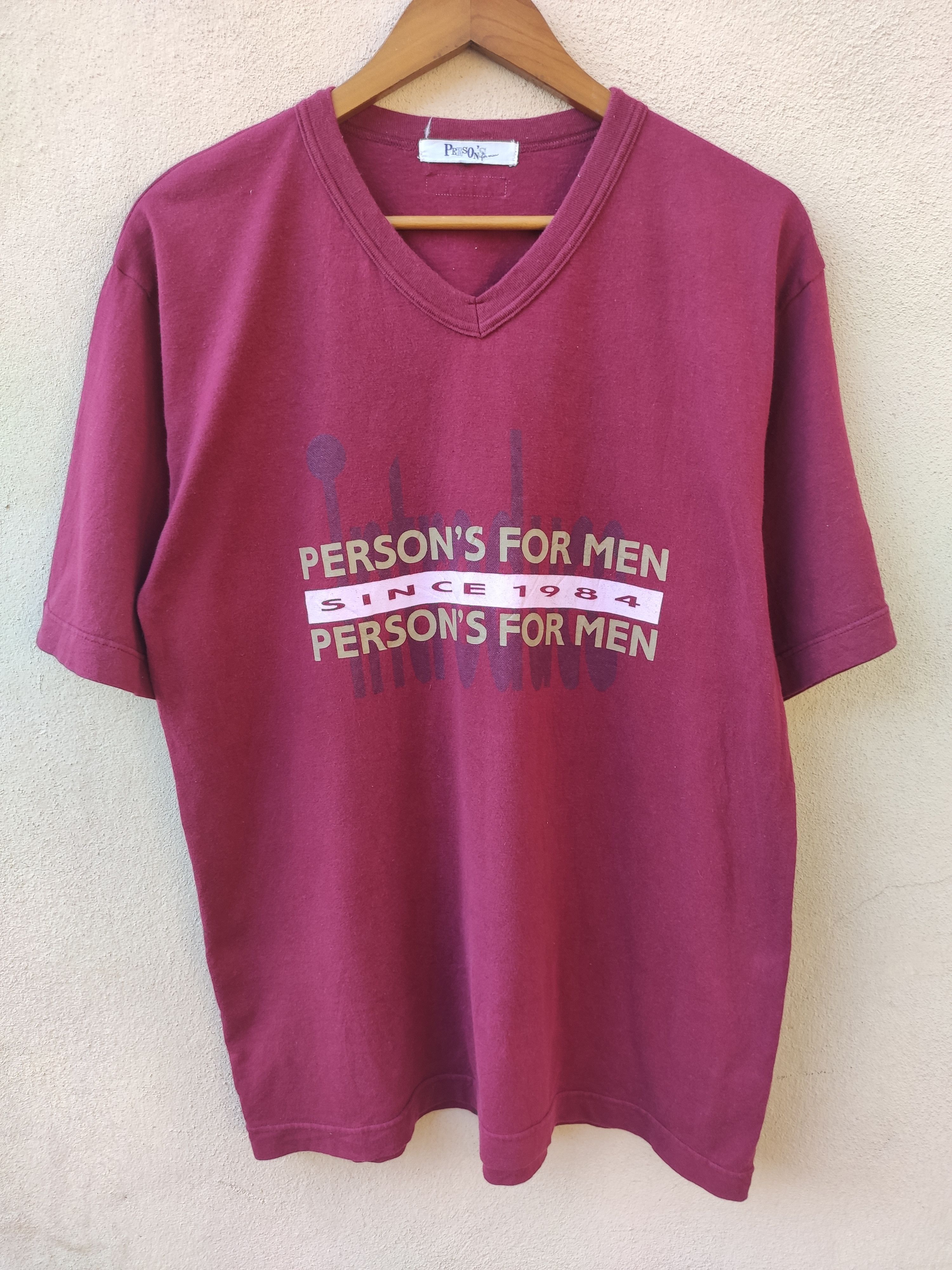 PERSON'S 🔥 Persons for Men t shirt V neck Japanese Brand Size US M / EU 48-50 / 2 - 1 Thumbnail