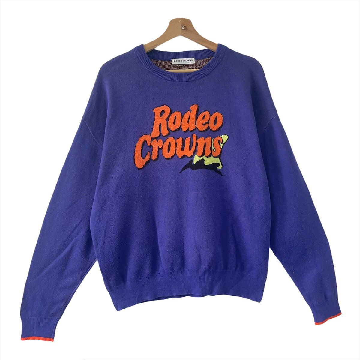 Japanese Brand Vintage Rodeo Crowns Crewneck Sweatshirt Size L Size US M / EU 48-50 / 2 - 2 Thumbnail