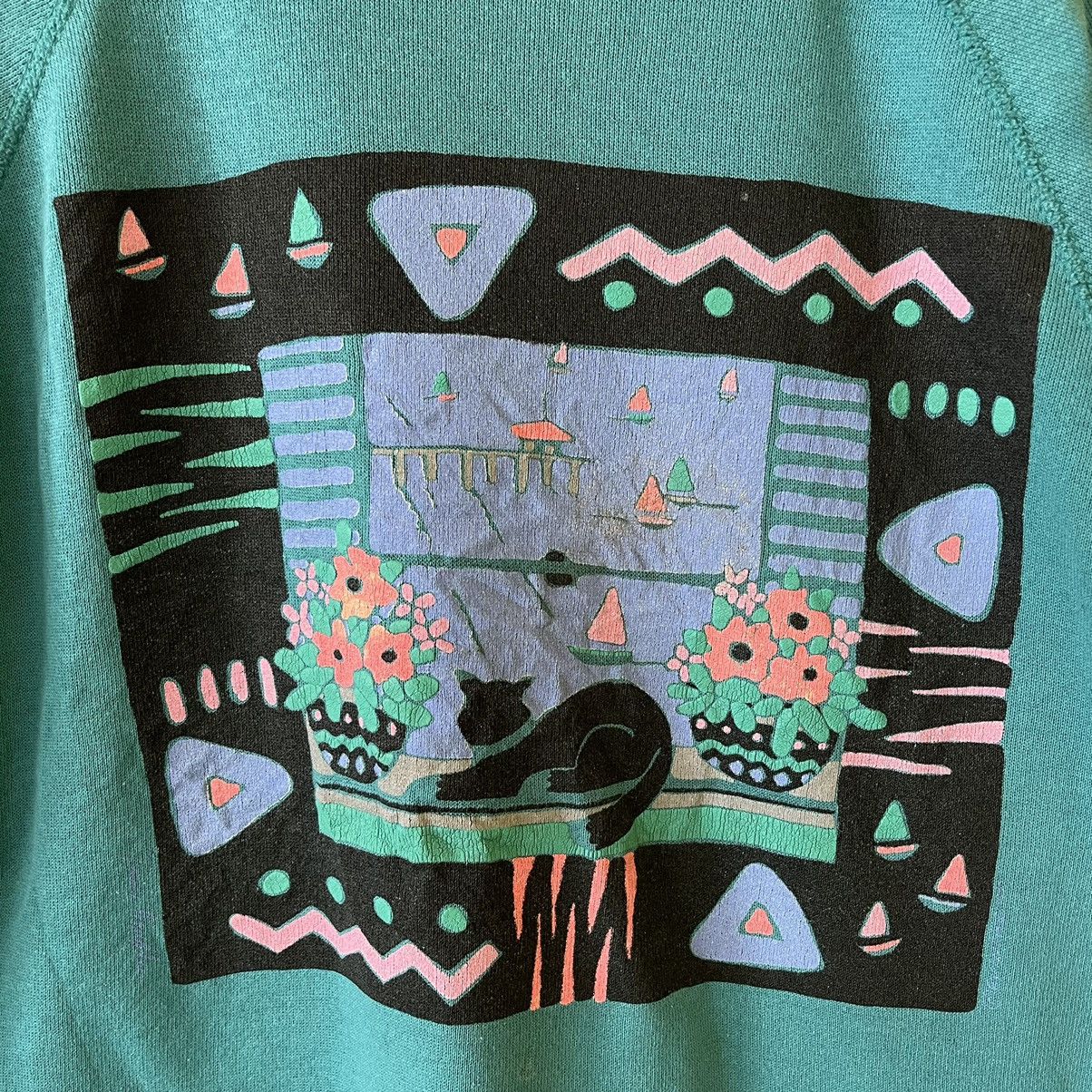 Vintage Vintage 90’s Art Design Crewneck Sweatshirt Size M Size US M / EU 48-50 / 2 - 5 Thumbnail
