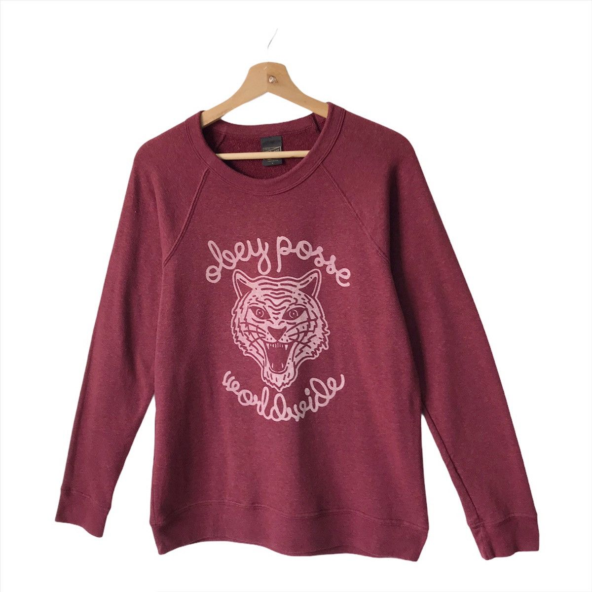 Obey Obey Posse Big Logo Printed Crewneck Sweatshirt Size M Size US M / EU 48-50 / 2 - 3 Thumbnail