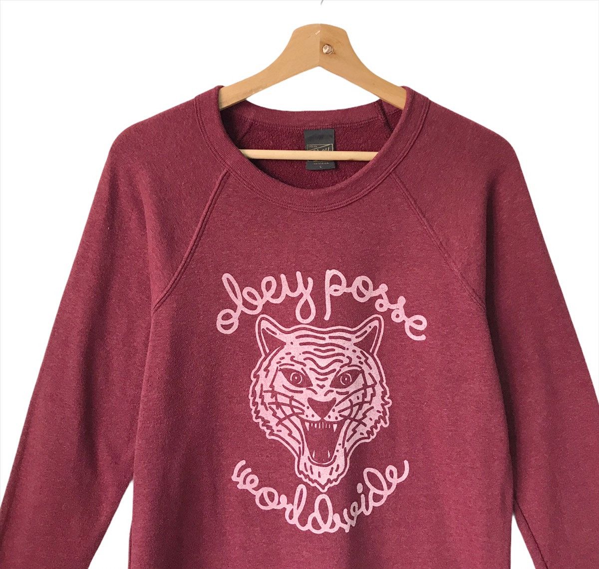 Obey Obey Posse Big Logo Printed Crewneck Sweatshirt Size M Size US M / EU 48-50 / 2 - 4 Thumbnail