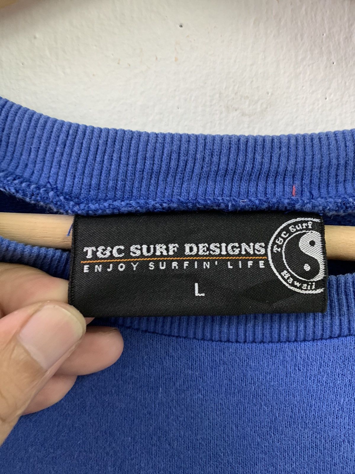 Vintage TnC Big Logo Hawaii Spellout Pullover Sweatshirt Size M Size US M / EU 48-50 / 2 - 7 Thumbnail