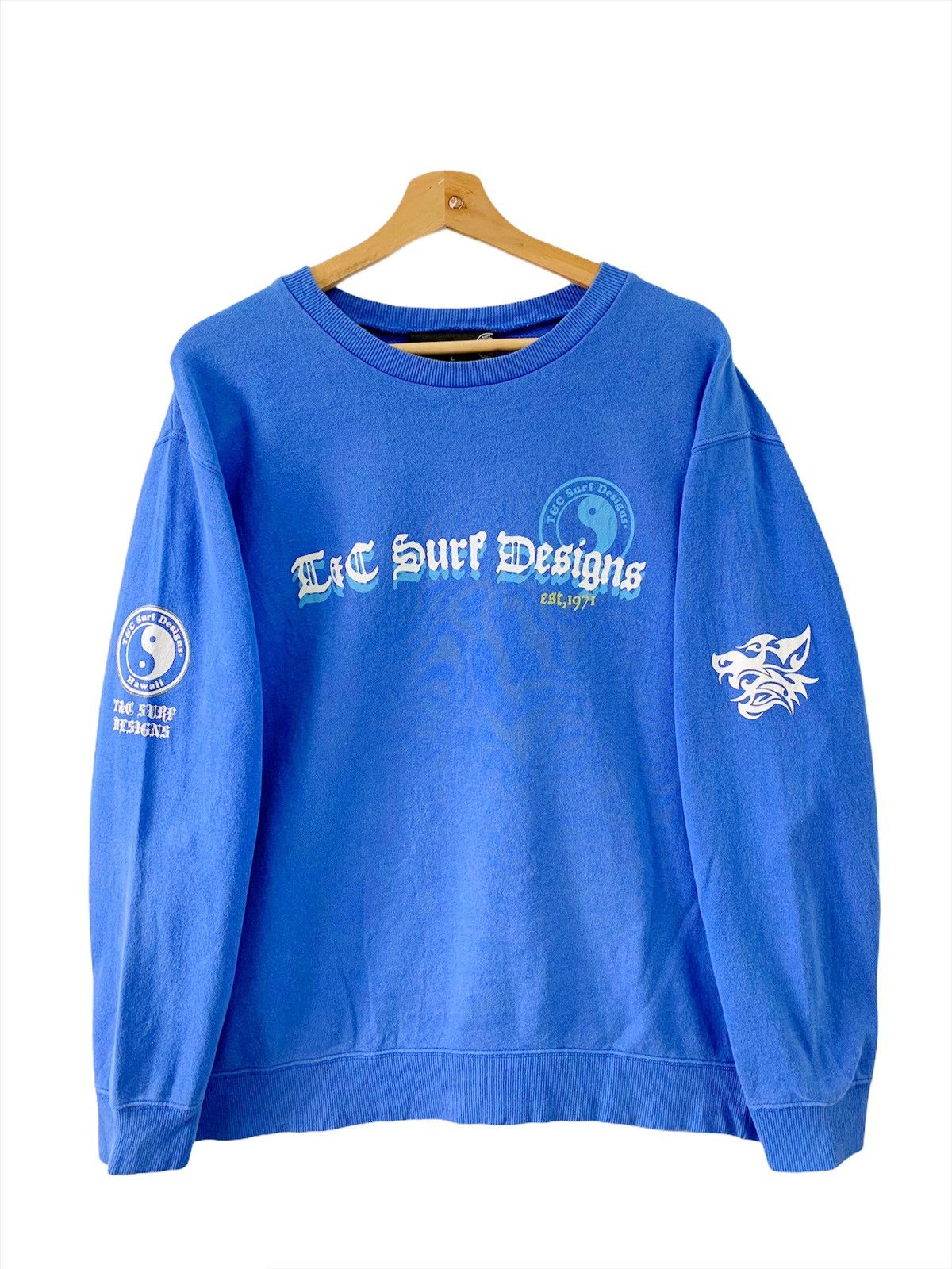 Vintage TnC Big Logo Hawaii Spellout Pullover Sweatshirt Size M Size US M / EU 48-50 / 2 - 3 Thumbnail