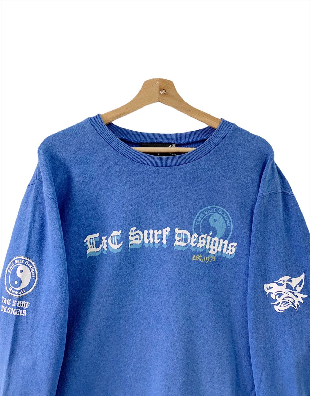 Vintage TnC Big Logo Hawaii Spellout Pullover Sweatshirt Size M Size US M / EU 48-50 / 2 - 6 Thumbnail