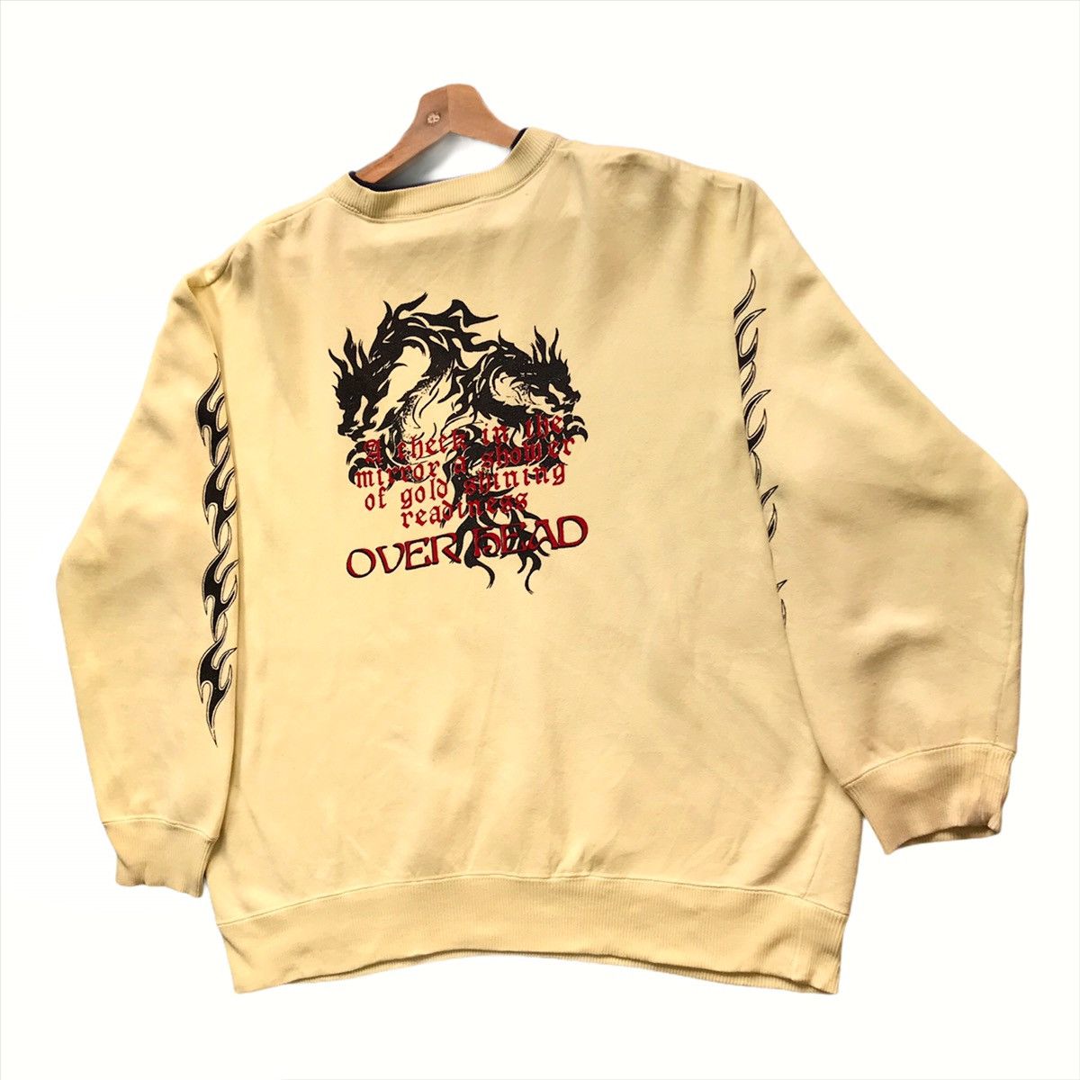 Japanese Brand × Vintage Vintage Over Head Japan Big Logo Printed Sweatshirt size L Size US L / EU 52-54 / 3 - 3 Thumbnail
