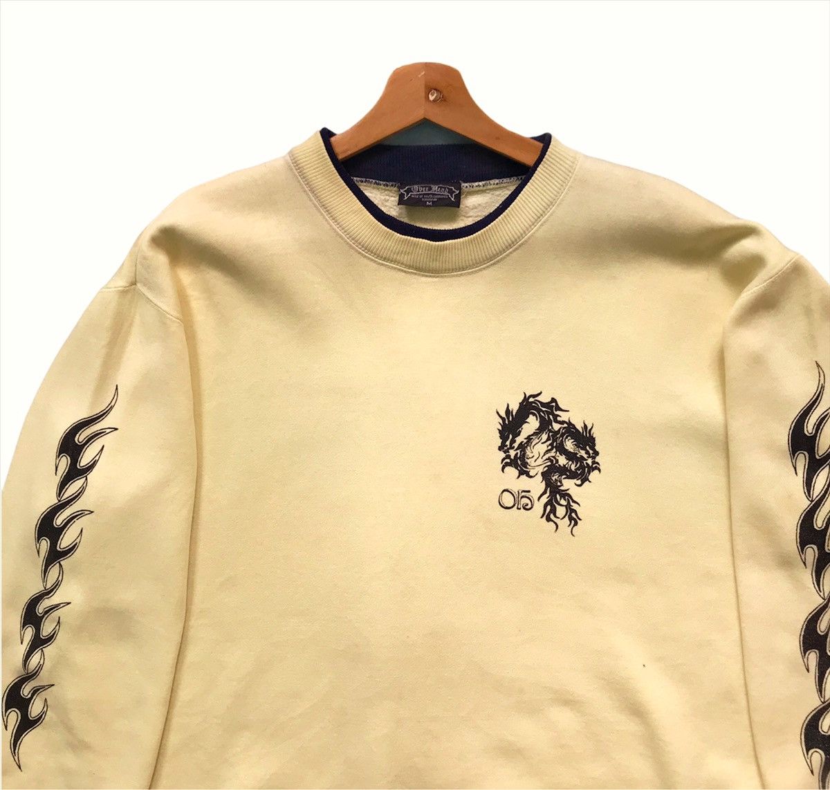 Japanese Brand × Vintage Vintage Over Head Japan Big Logo Printed Sweatshirt size L Size US L / EU 52-54 / 3 - 8 Thumbnail