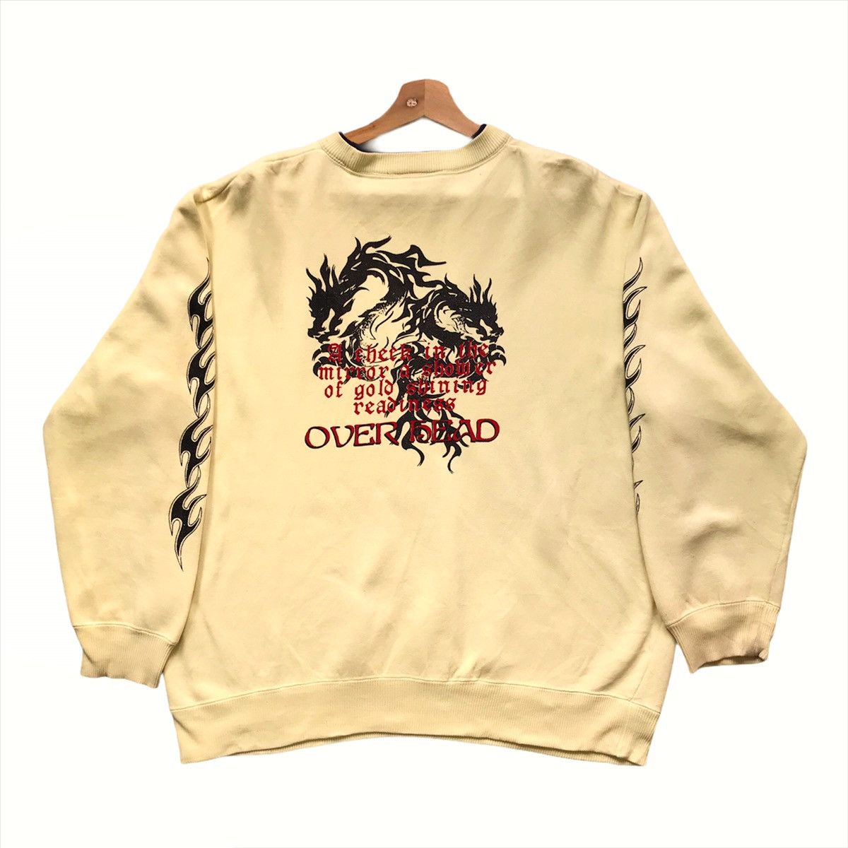 Japanese Brand × Vintage Vintage Over Head Japan Big Logo Printed Sweatshirt size L Size US L / EU 52-54 / 3 - 1 Thumbnail