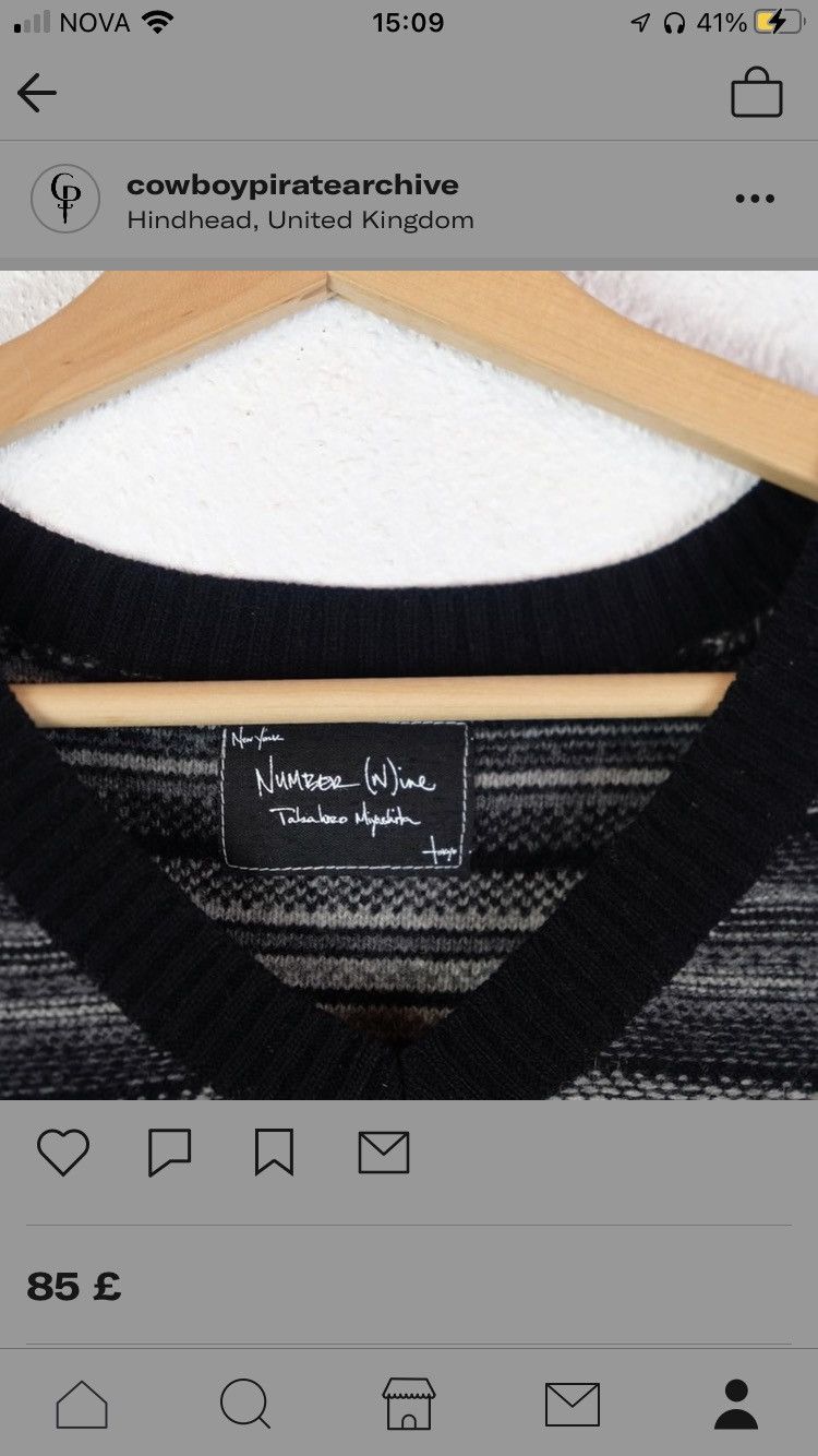Number (N)ine Number Nine Striped Sweater Vest Size US M / EU 48-50 / 2 - 3 Thumbnail