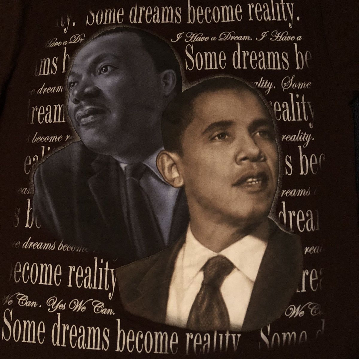 Rap Tees Vintage Y2K Obama MLK Some Dreams Become Reality Graphic Tee Size US XXL / EU 58 / 5 - 3 Thumbnail
