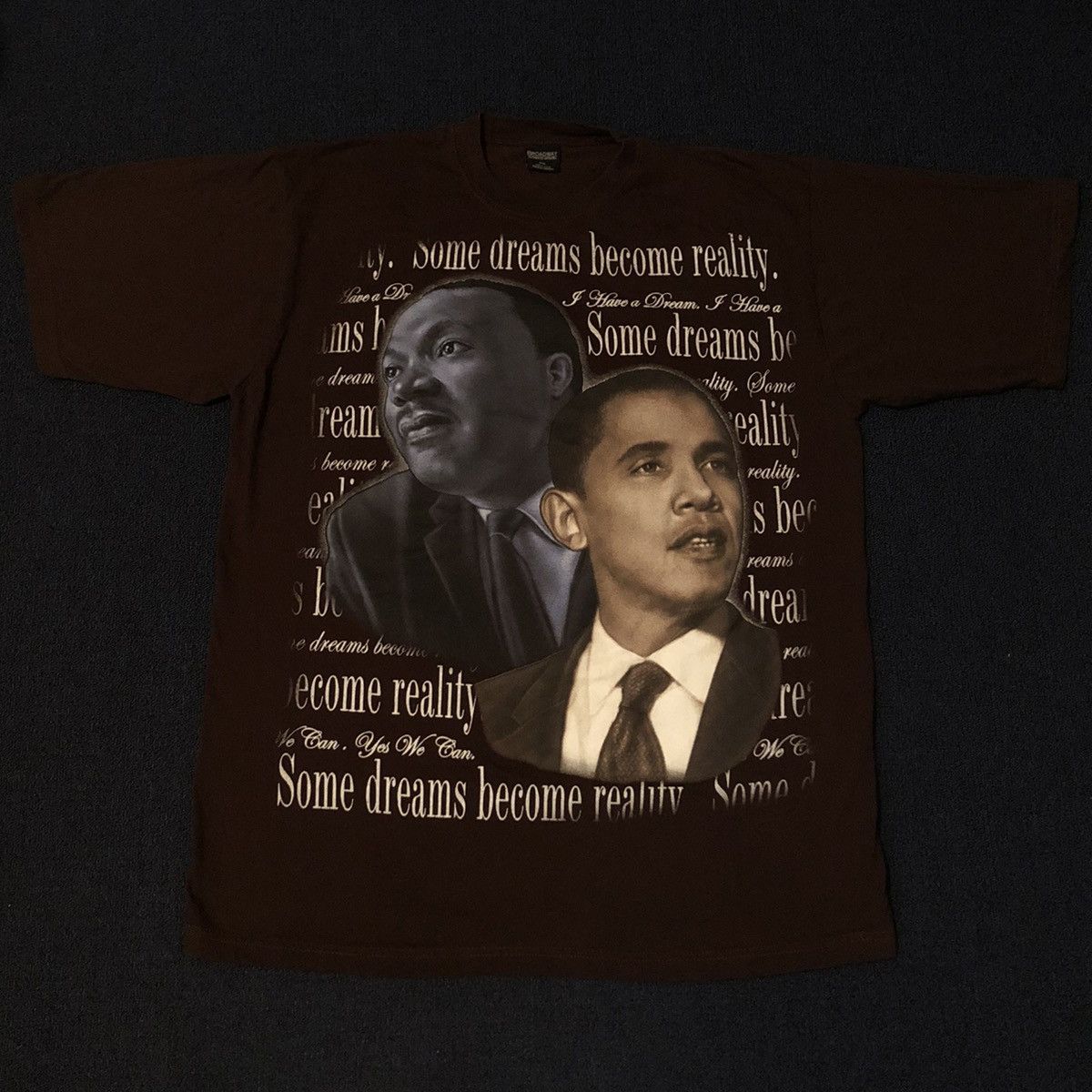 Rap Tees Vintage Y2K Obama MLK Some Dreams Become Reality Graphic Tee Size US XXL / EU 58 / 5 - 2 Thumbnail